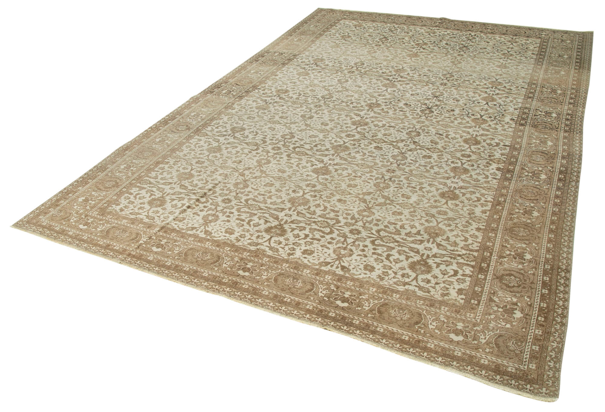 7 x 11 Beige Vintage Rug - 5076