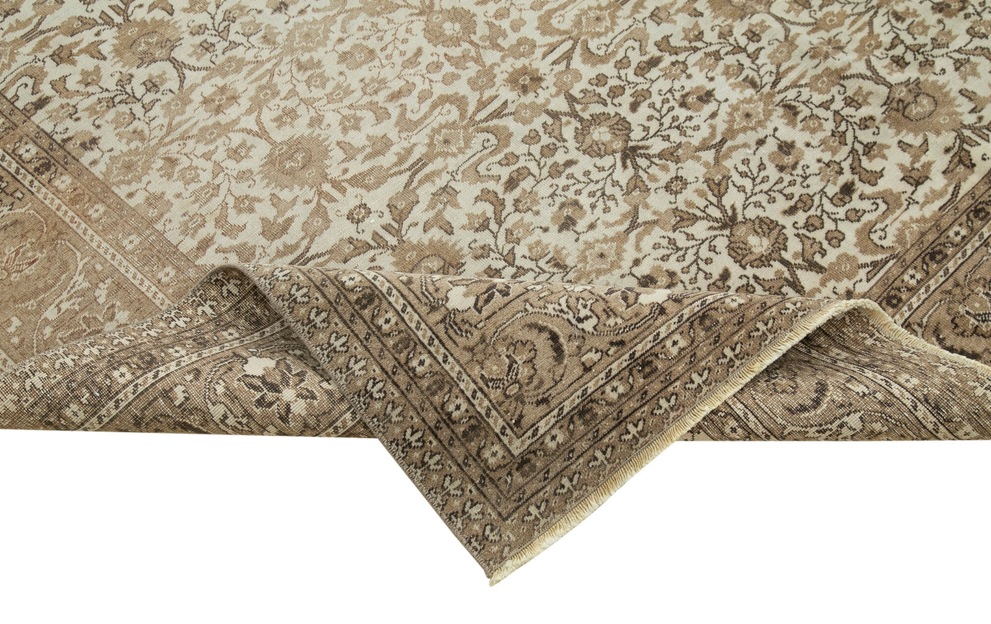 7 x 11 Beige Vintage Rug - 5076