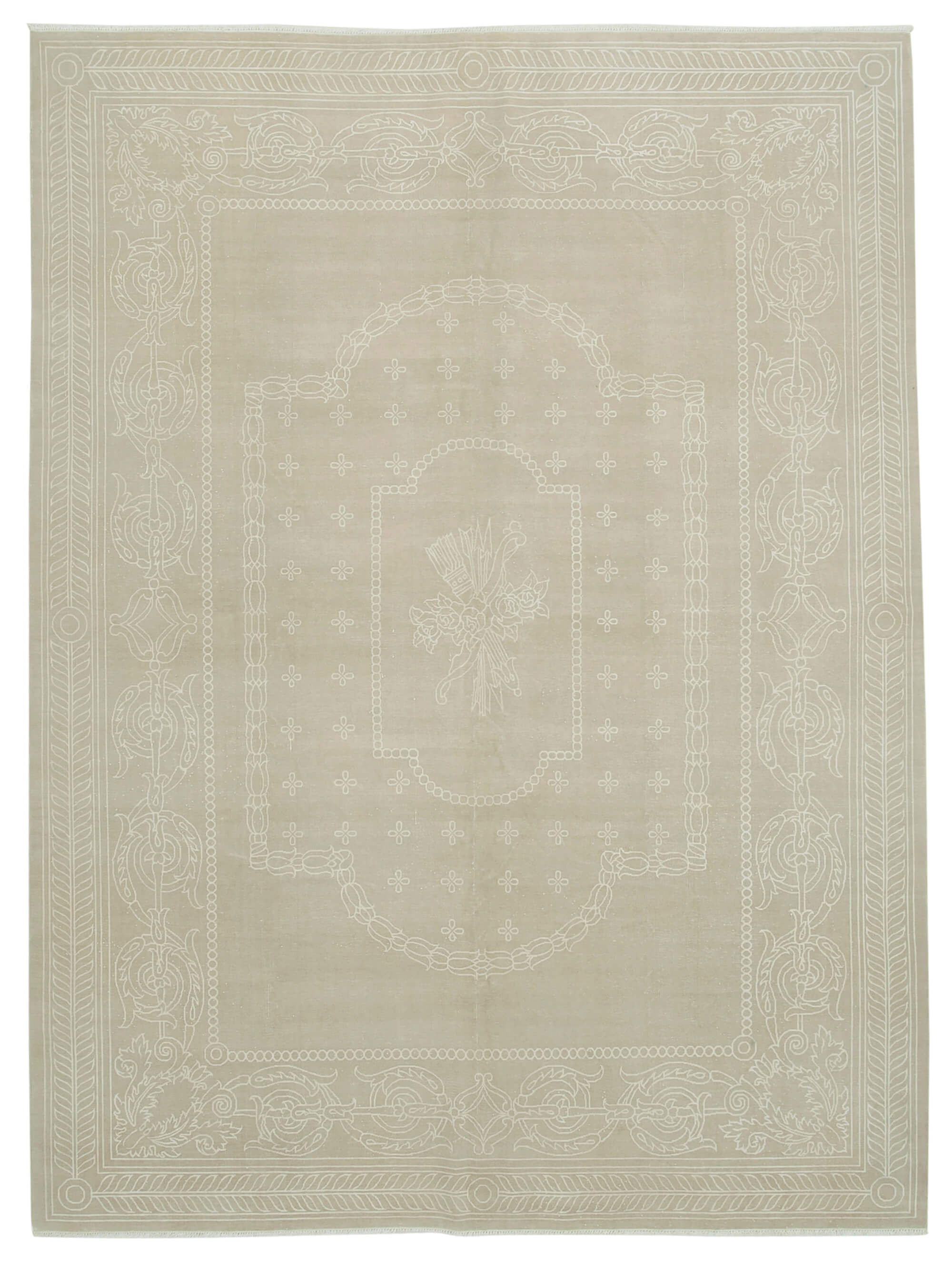 8 x 11 Beige Vintage Rug - 5083