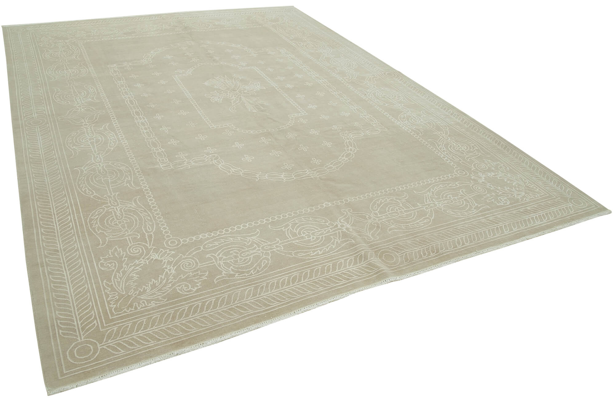 8 x 11 Beige Vintage Rug - 5083