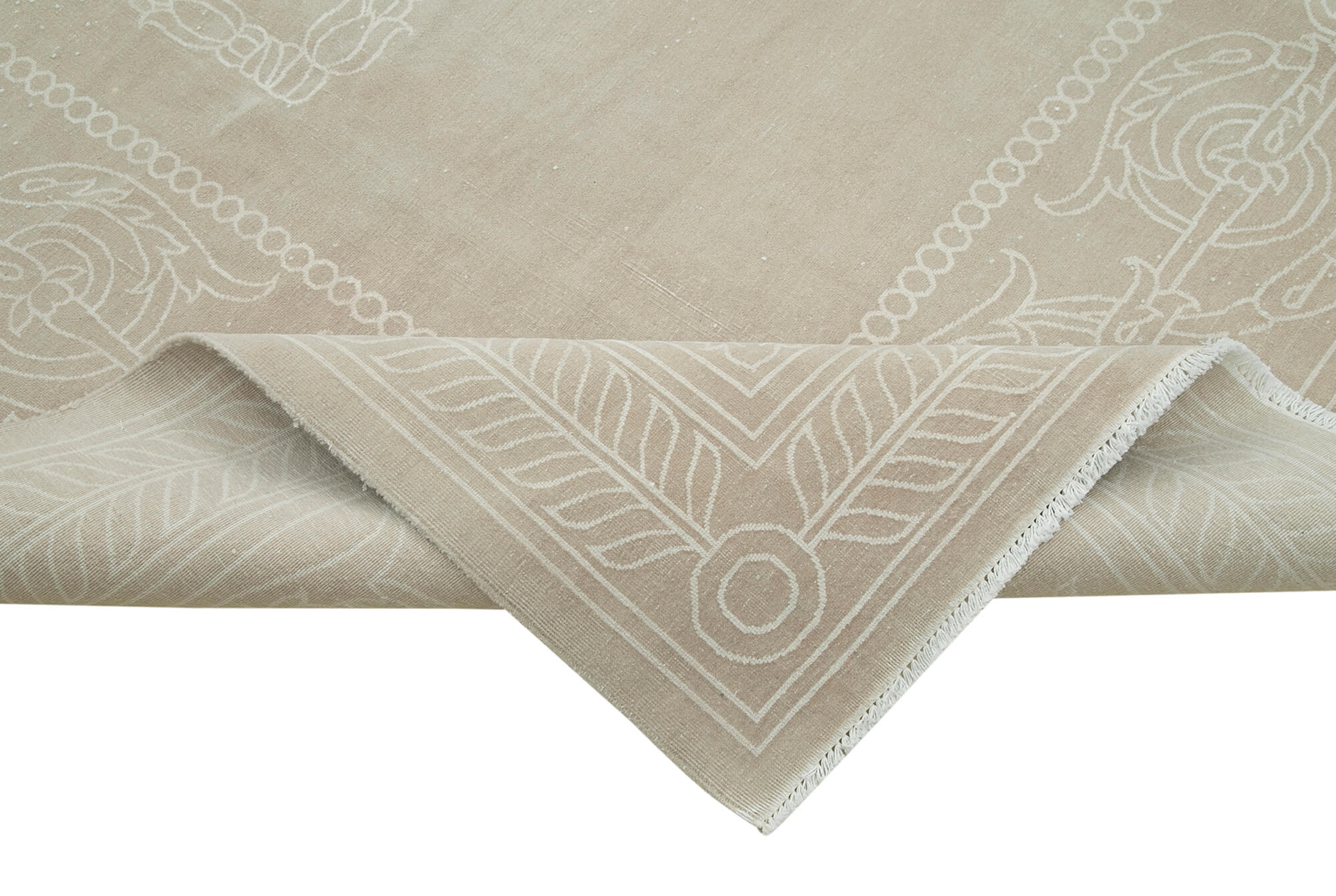 8 x 11 Beige Vintage Rug - 5083