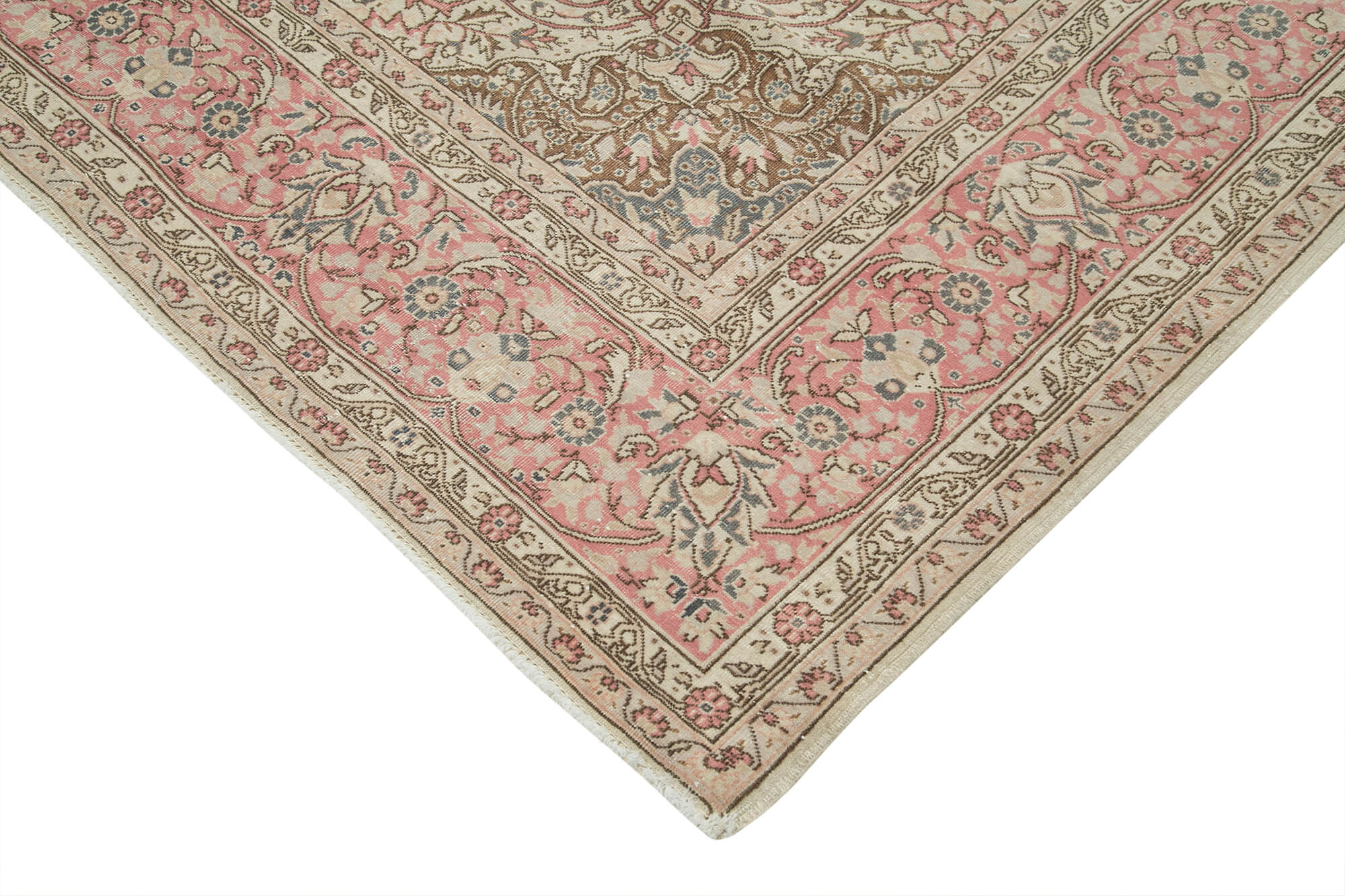 8 x 11 Beige Vintage Rug - 5086