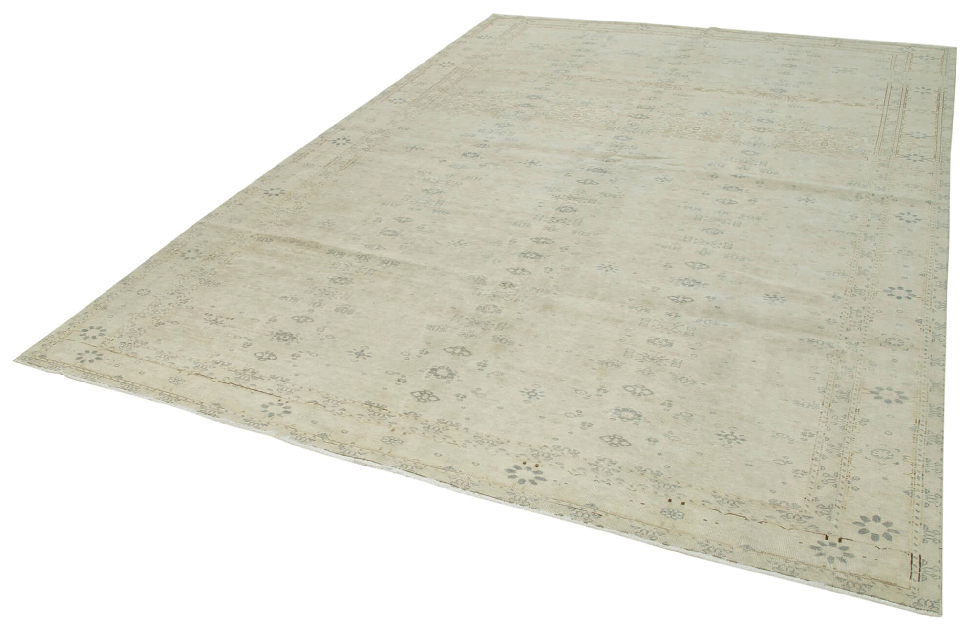 8 x 11 Beige Vintage Rug - 5087