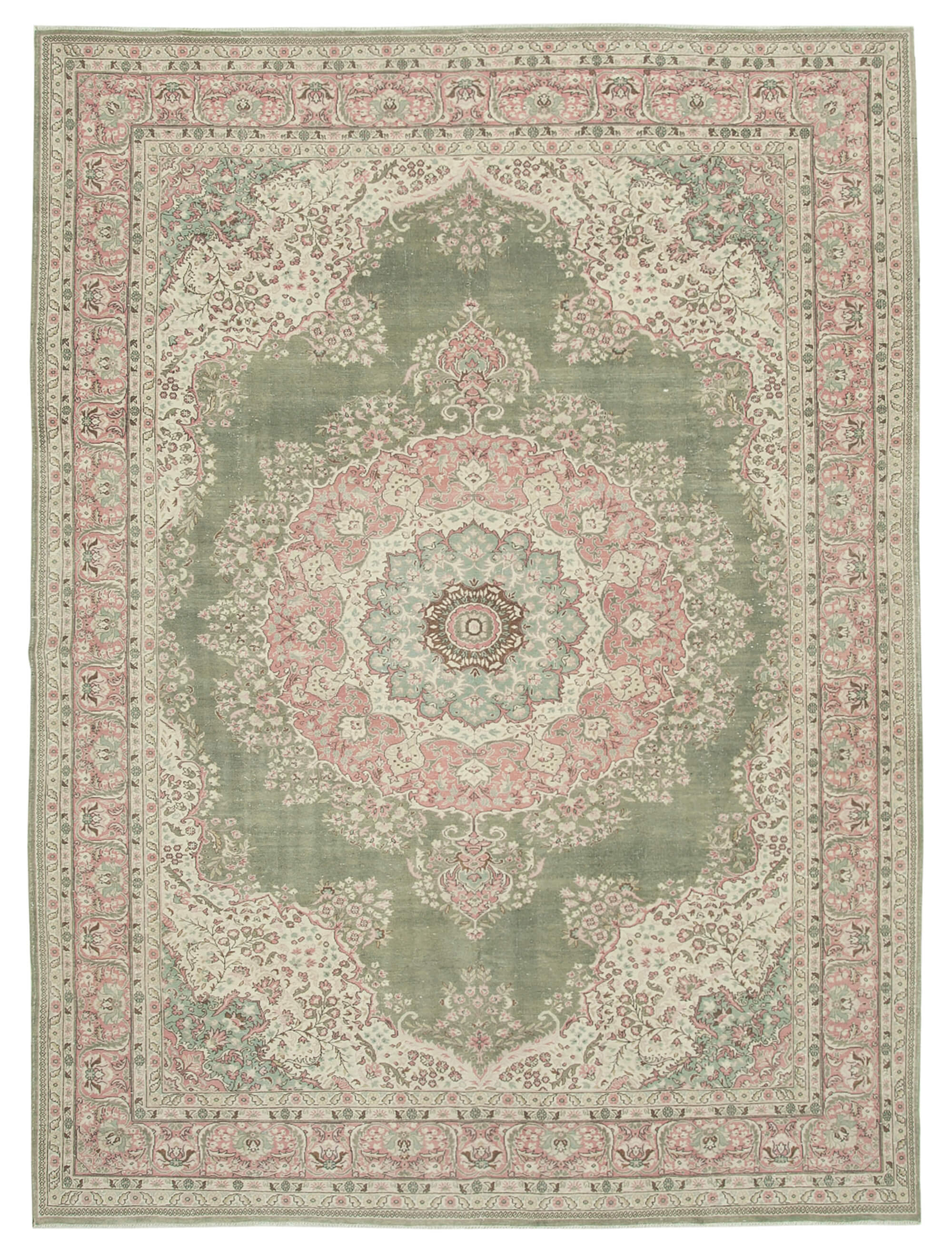 8 x 11 Beige Vintage Rug - 5089