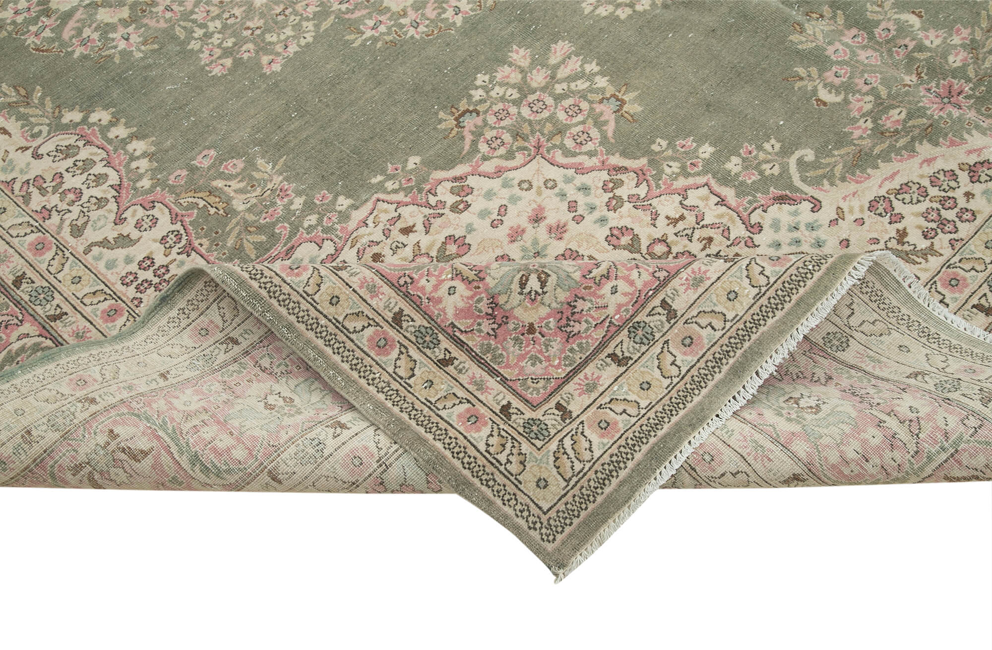 8 x 11 Beige Vintage Rug - 5089