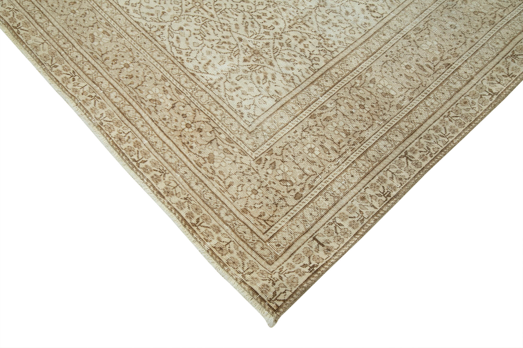 9 x 13 Beige Vintage Rug - 5092