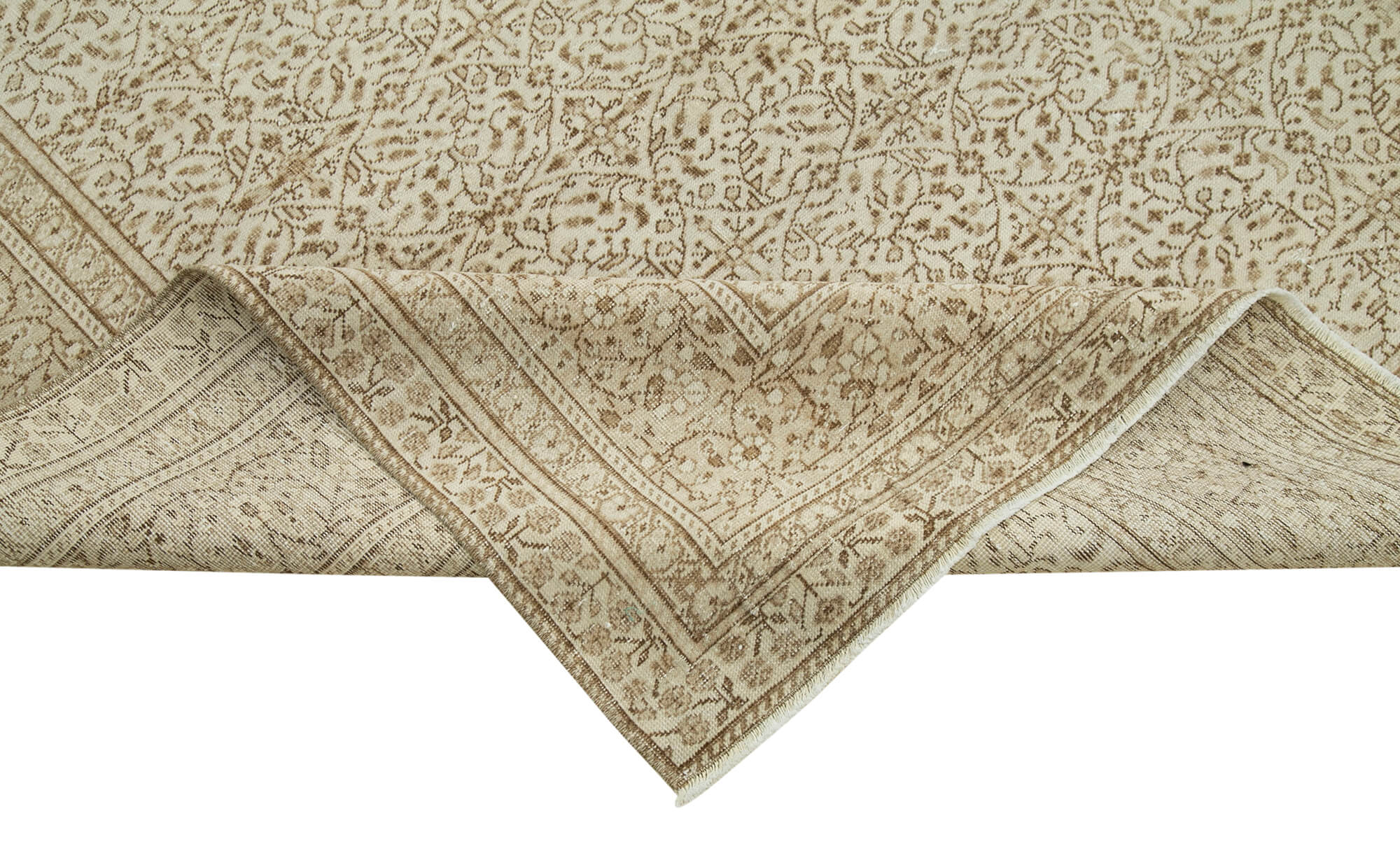 9 x 13 Beige Vintage Rug - 5092