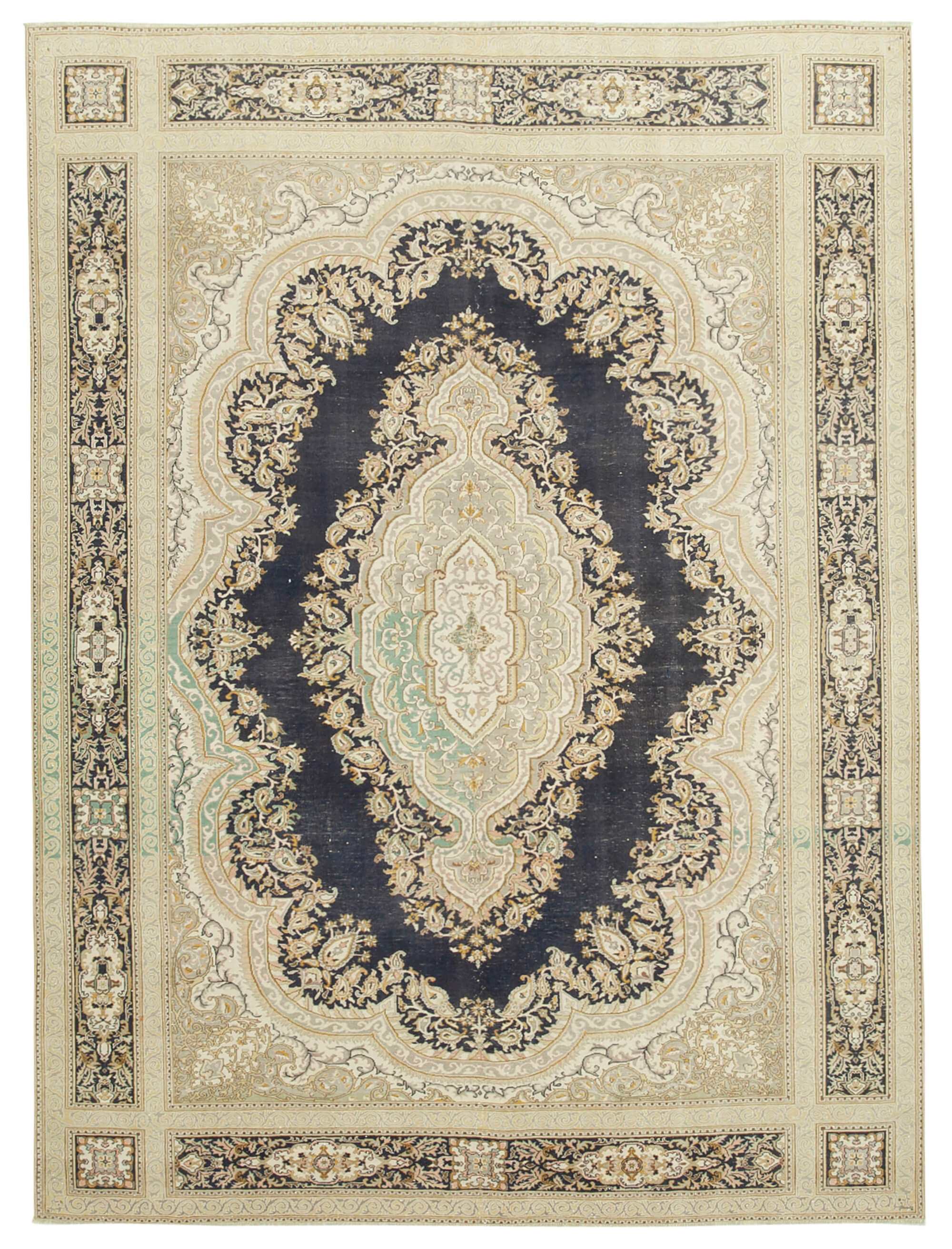 8 x 11 Beige Vintage Rug - 5094