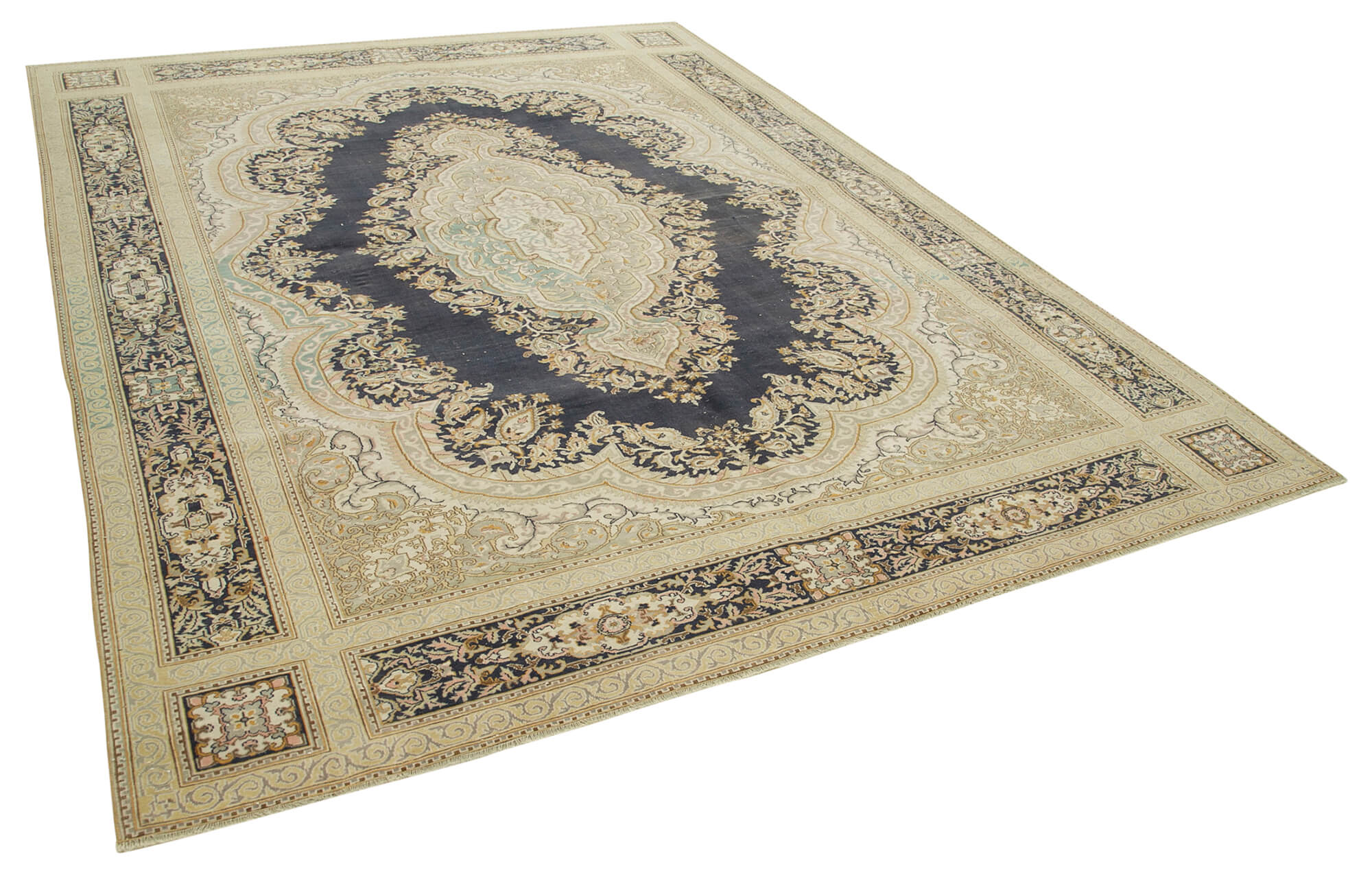 8 x 11 Beige Vintage Rug - 5094