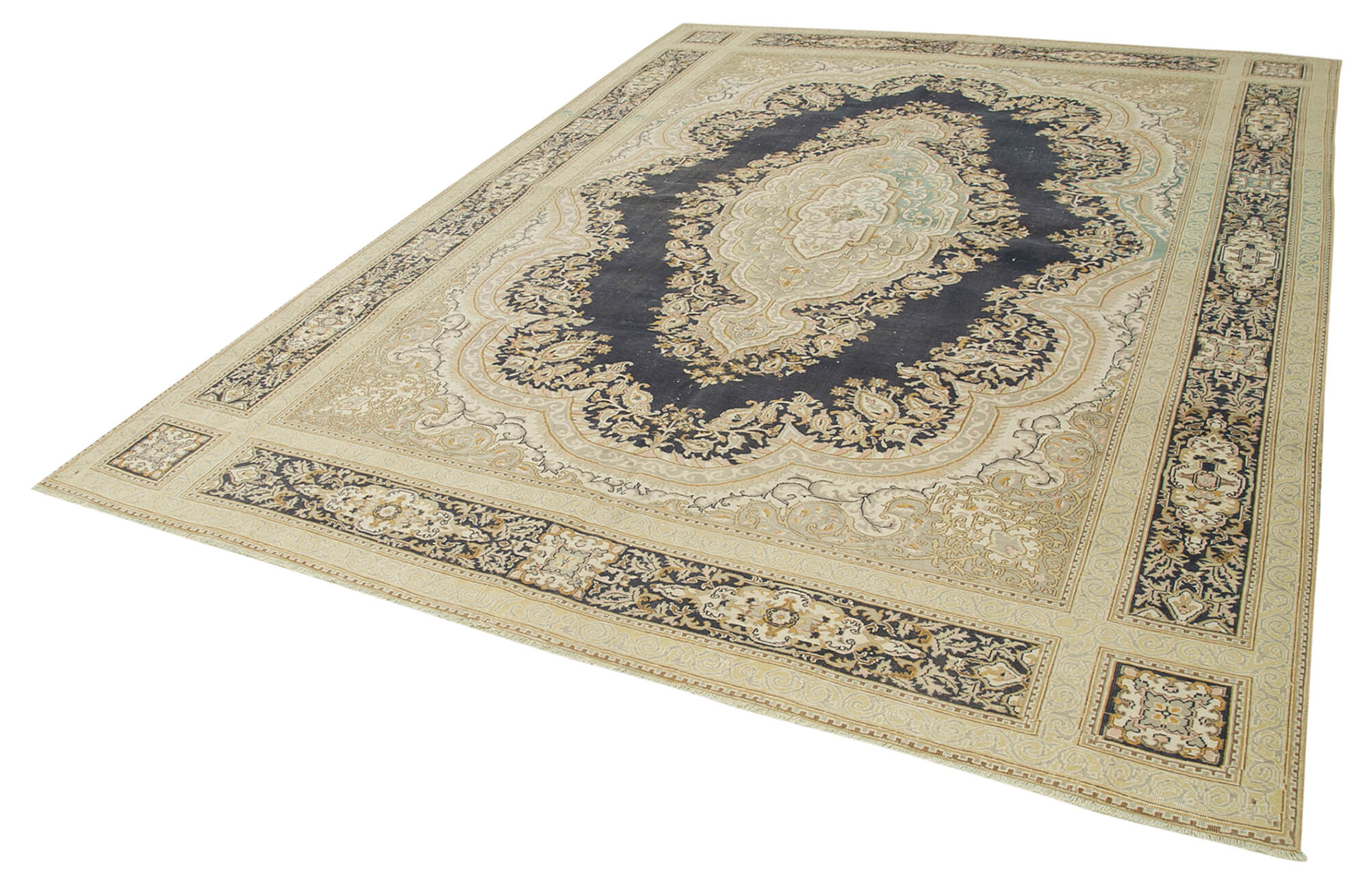 8 x 11 Beige Vintage Rug - 5094