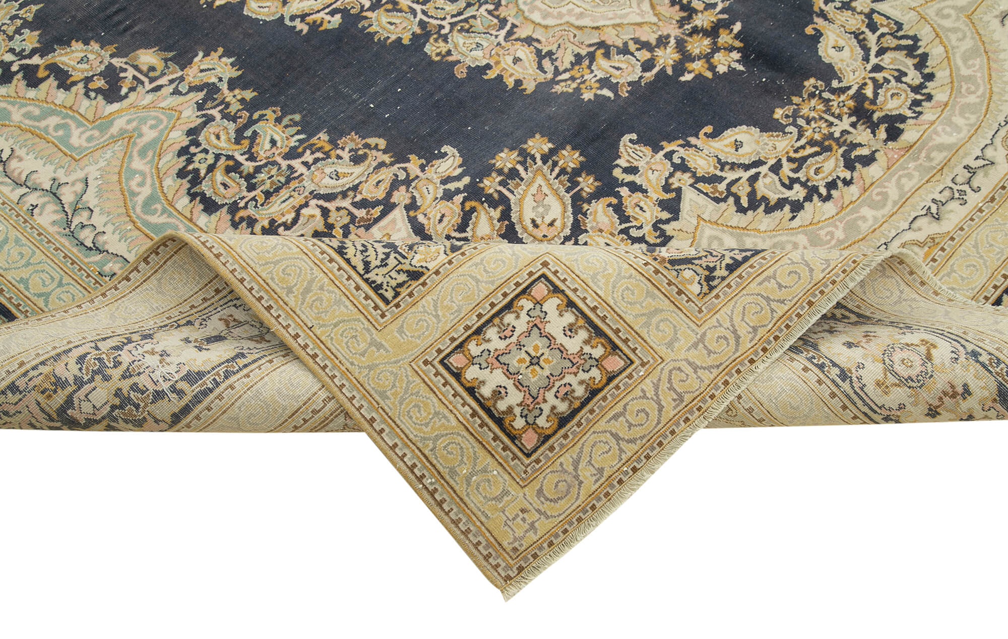 8 x 11 Beige Vintage Rug - 5094