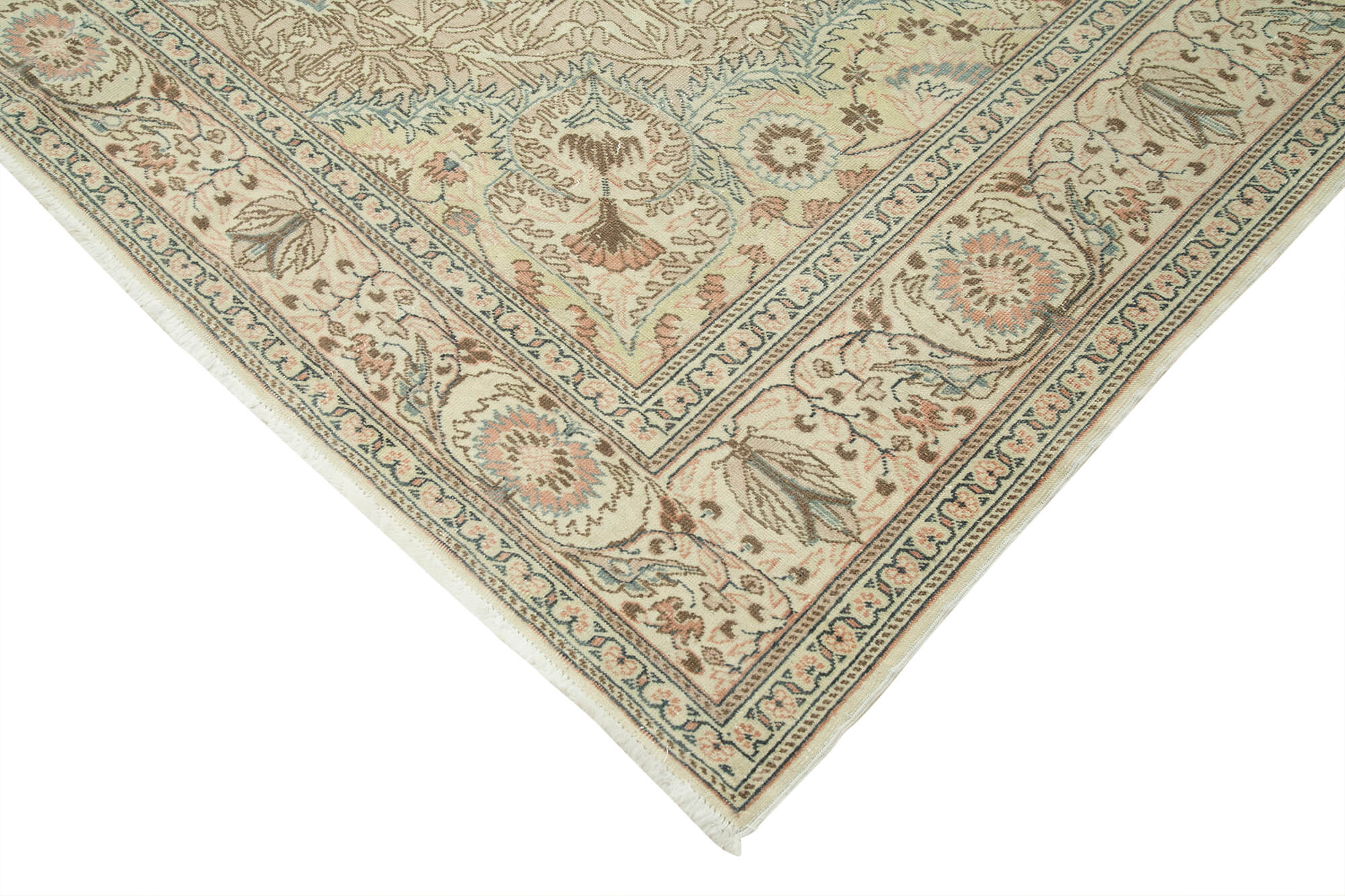 7 x 11 Beige Vintage Rug - 5095