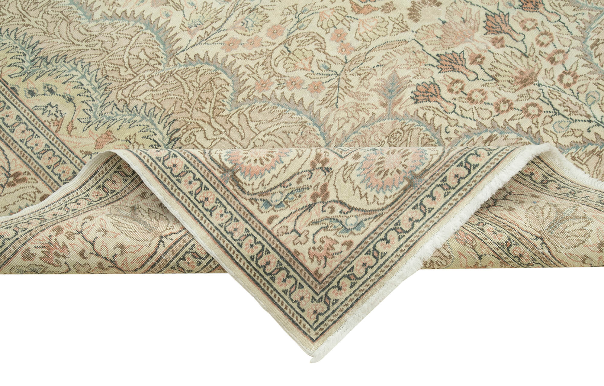 7 x 11 Beige Vintage Rug - 5095