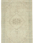 7 x 12 Beige Vintage Rug - 5096