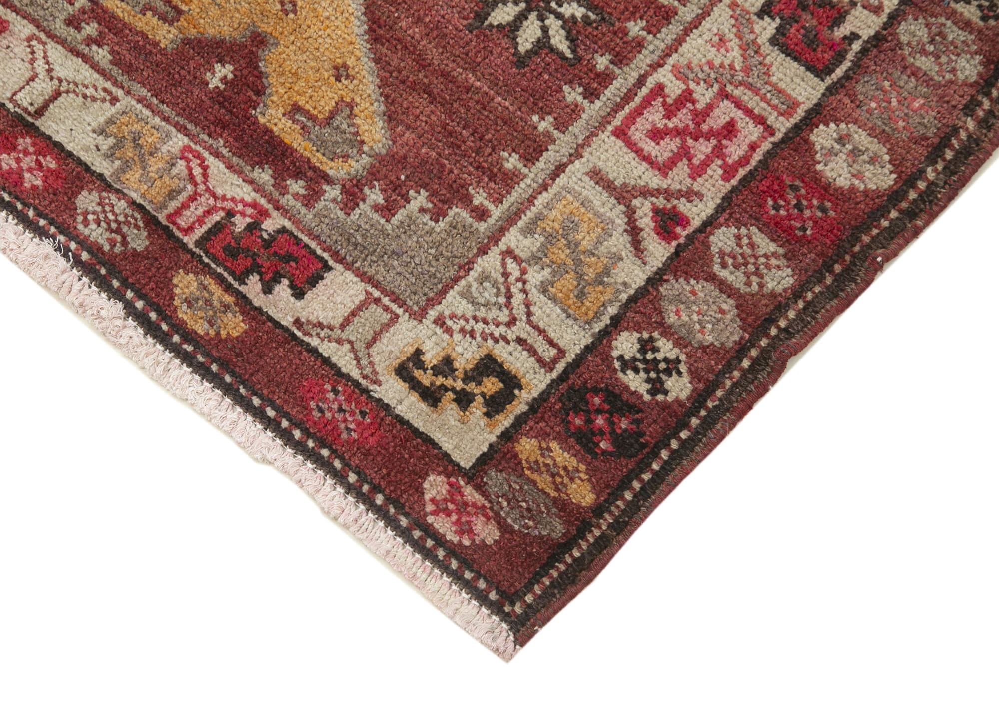 3 x 11 Red Boho Runner Rugs - 5098