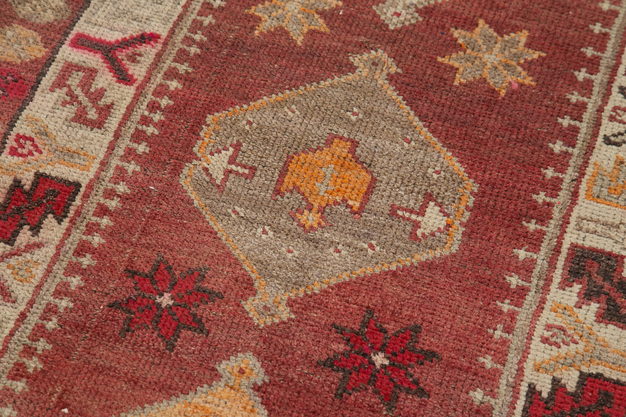 3 x 11 Red Boho Runner Rugs - 5098