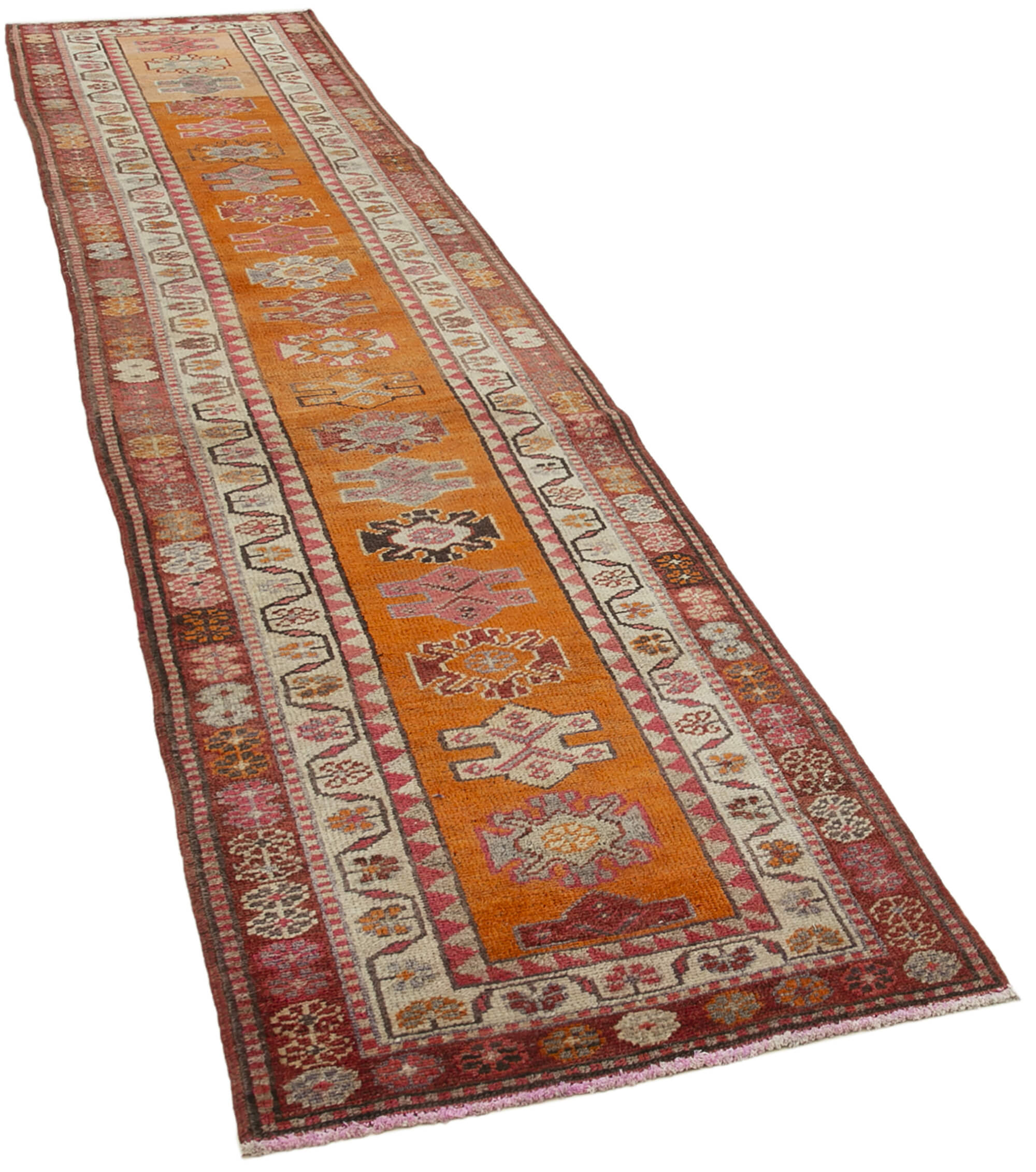 3 x 13 Red Boho Runner Rugs - 5099