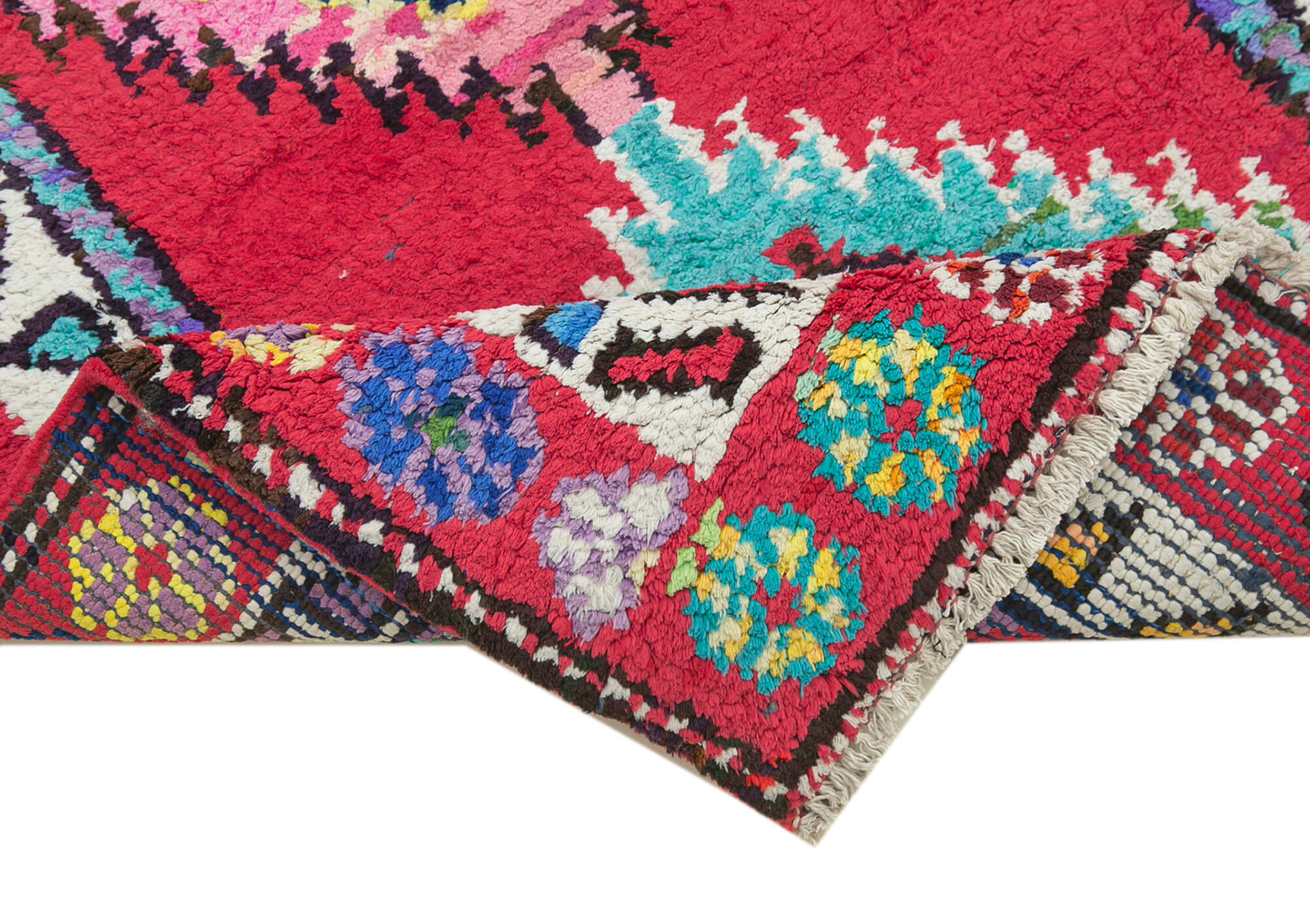 3 x 13 Red Boho Runner Rugs - 5100