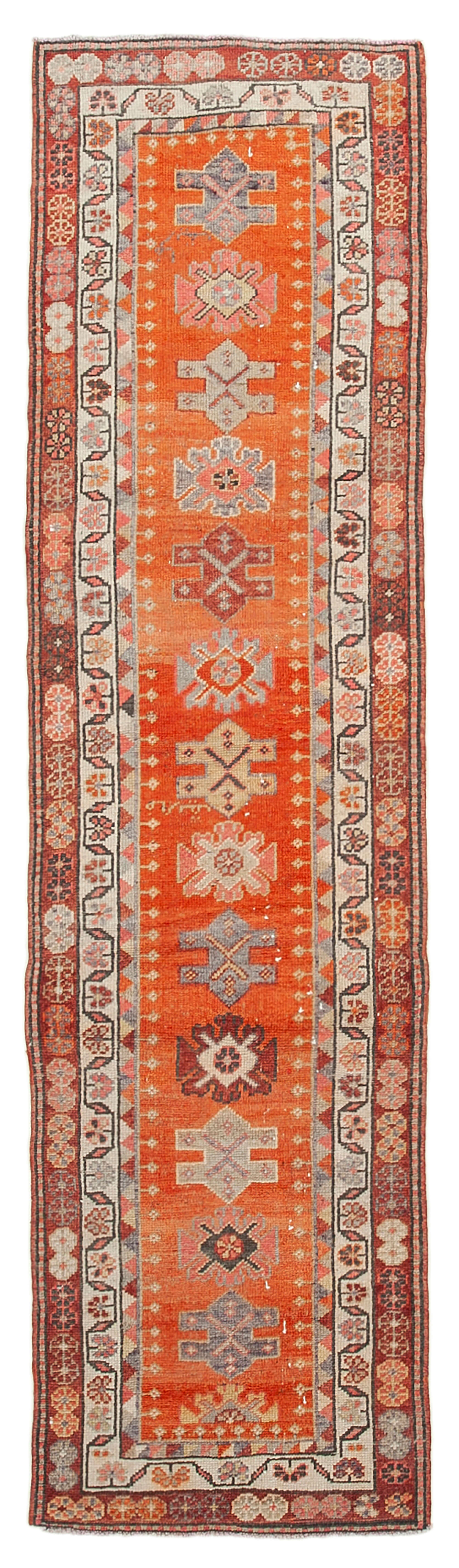 3 x 12 Red Boho Runner Rugs - 5102