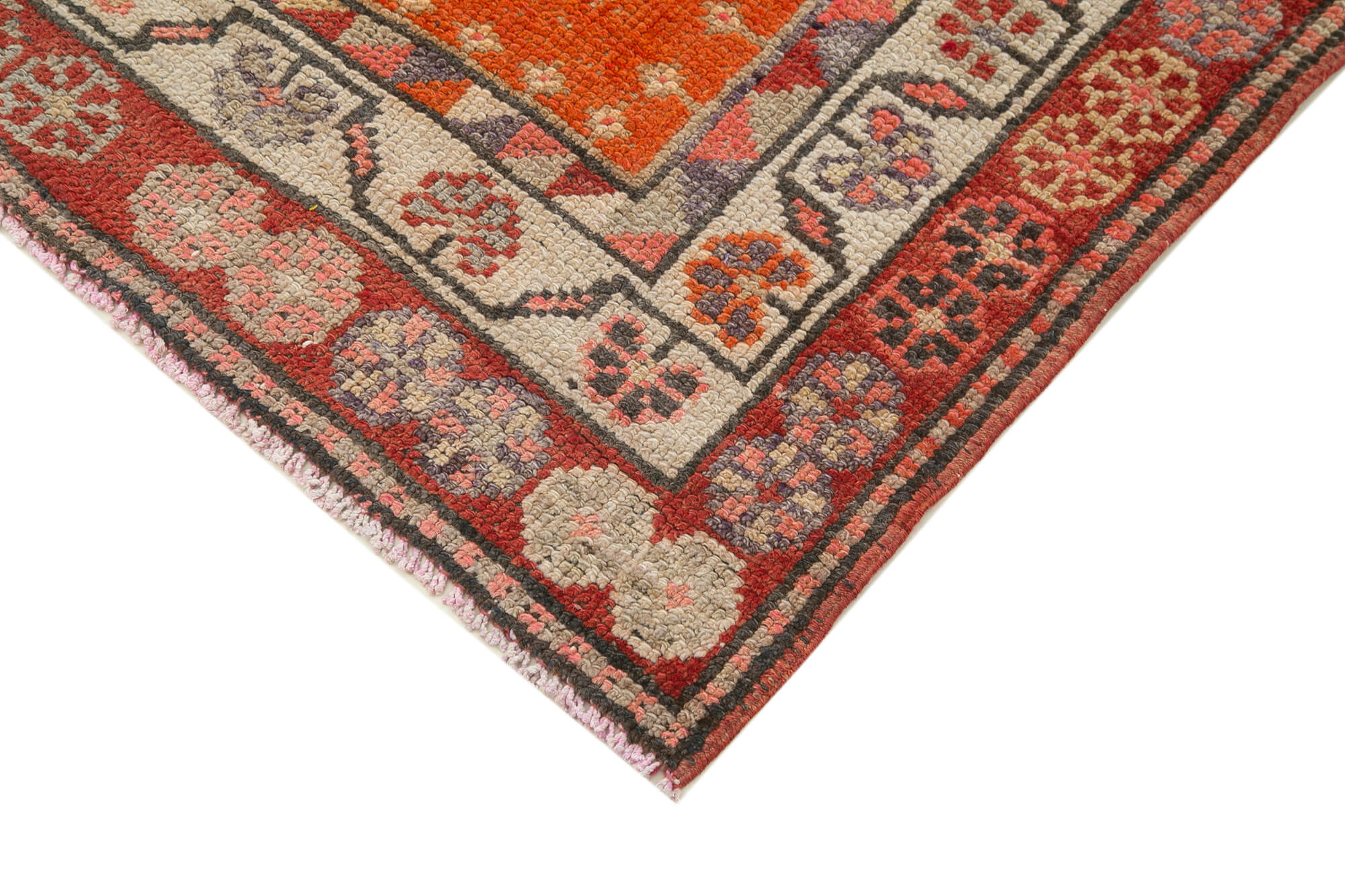 3 x 12 Red Boho Runner Rugs - 5102