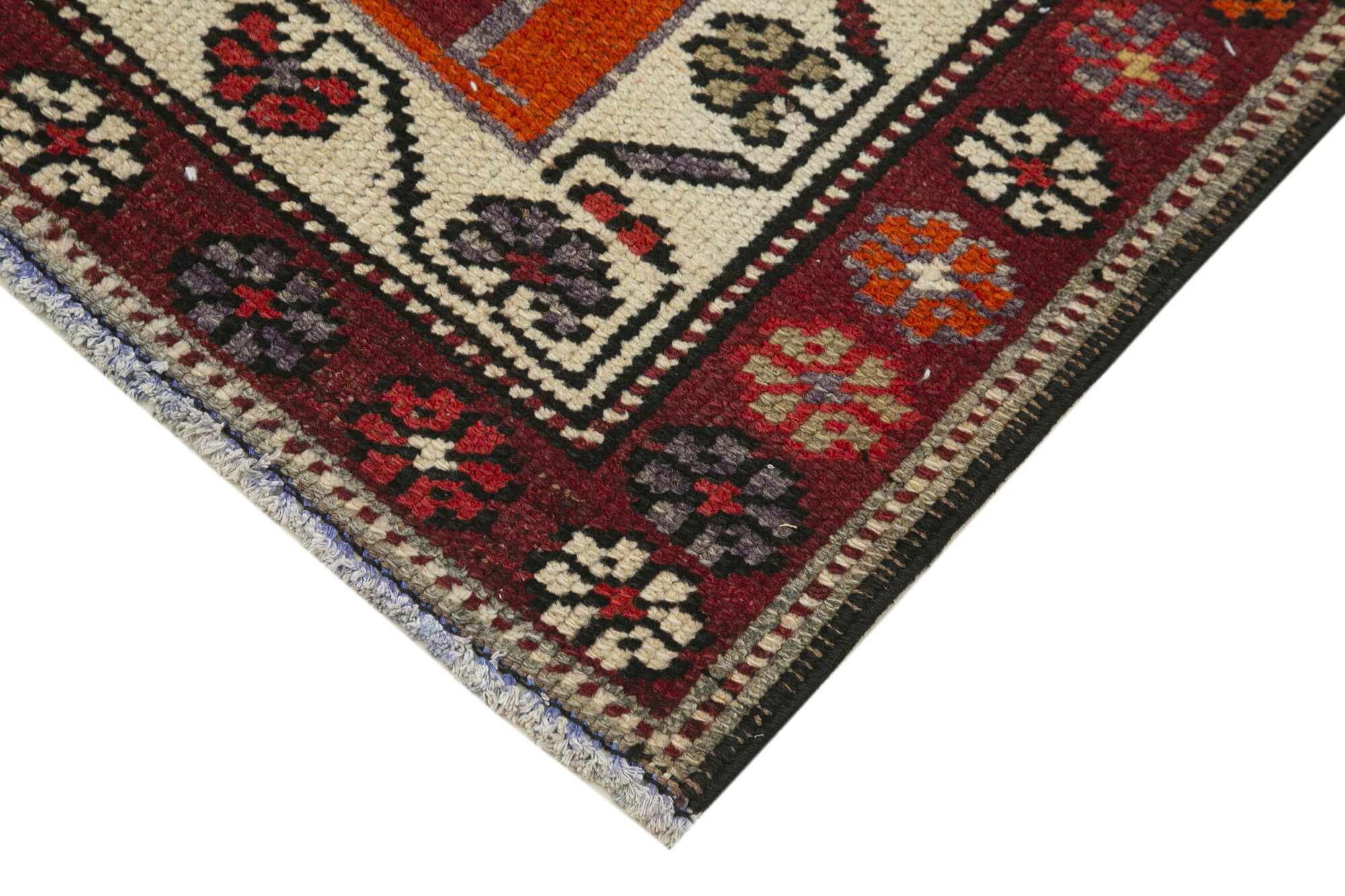 3 x 12 Orange Boho Runner Rugs - 5104