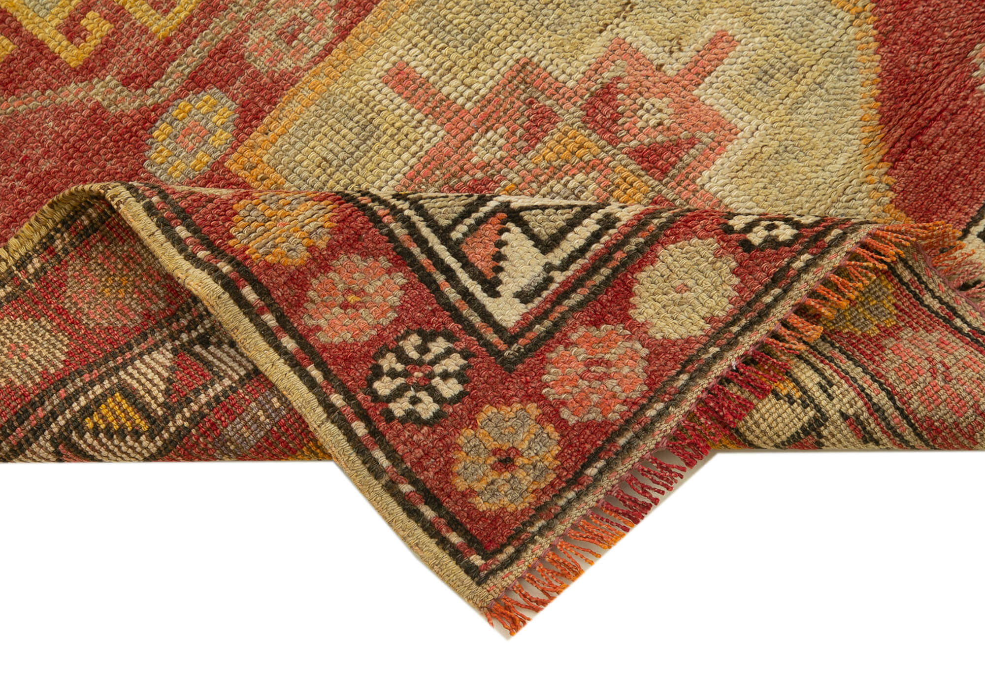 3 x 13 Red Boho Runner Rugs - 5109