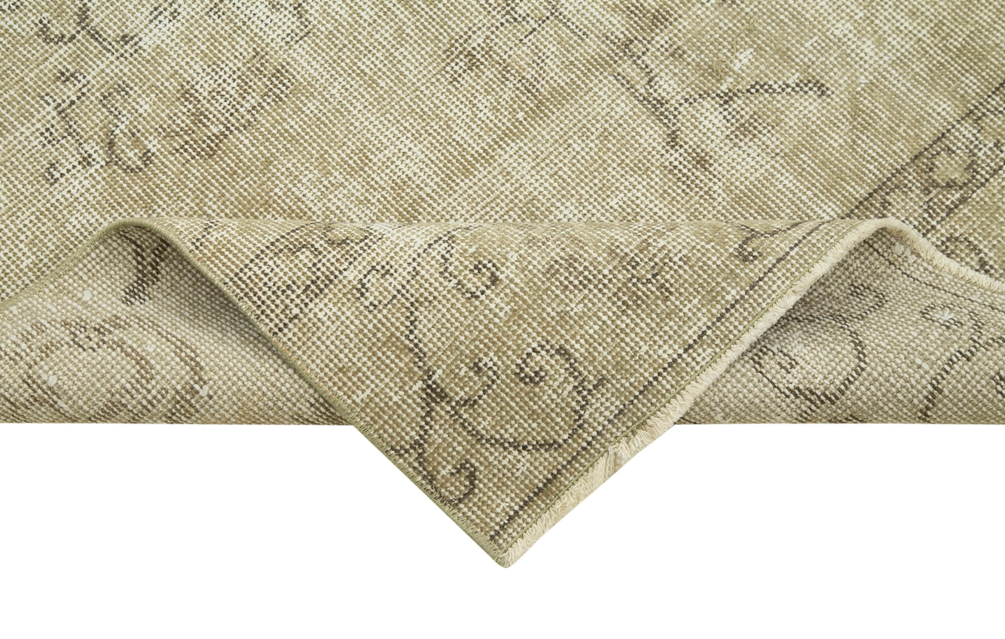 3 x 10 Beige Overdyed Runner Rug - 5113