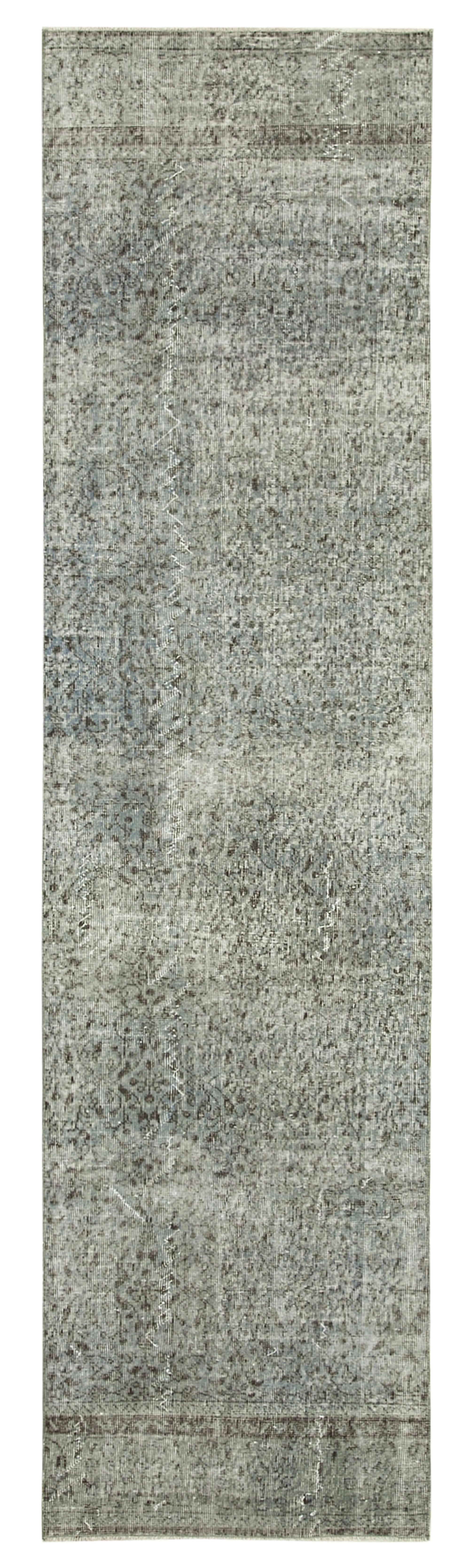 3 x 10 Blue Overdyed Runner Rug - 5115