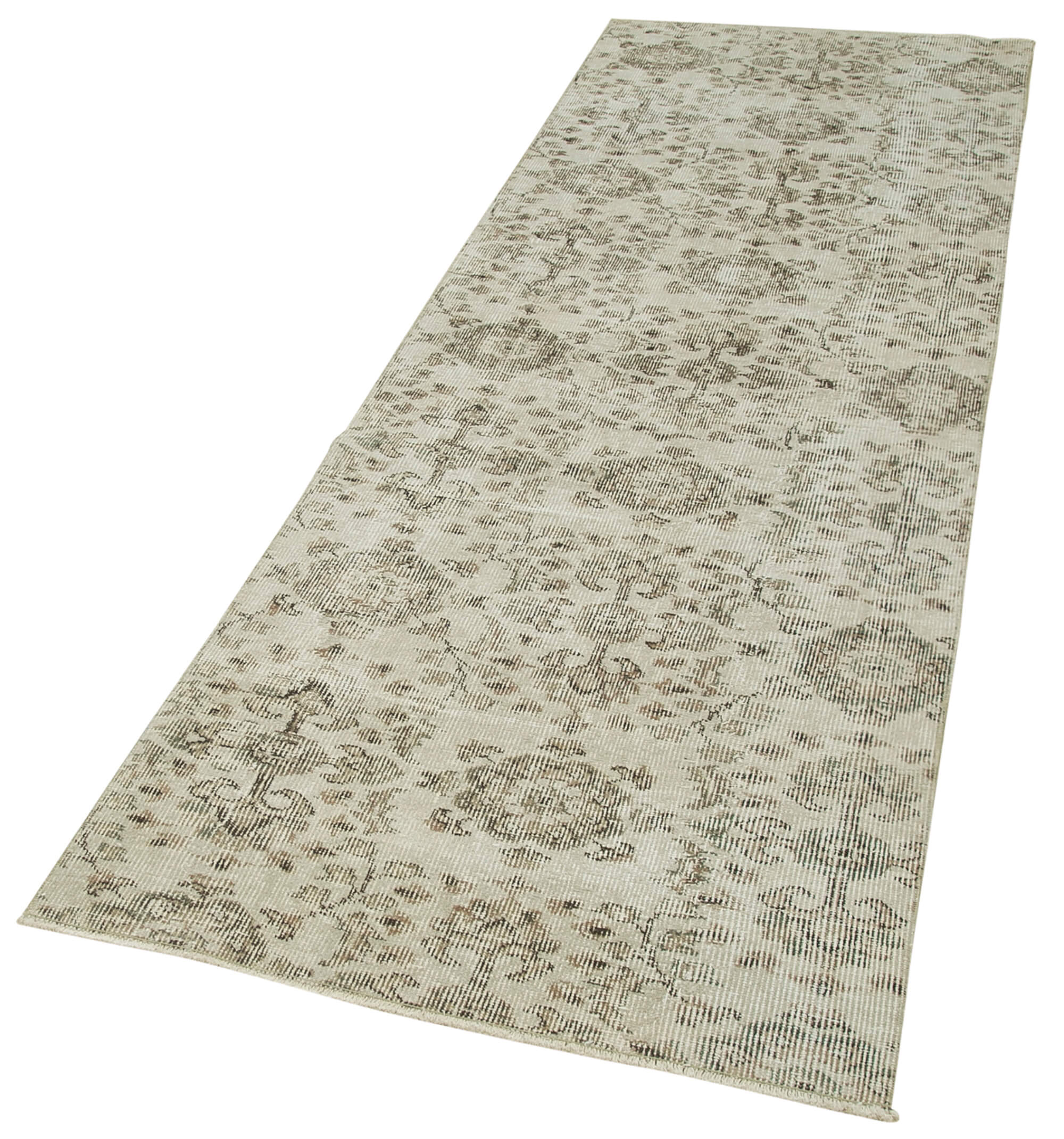 3 x 9 Beige Overdyed Runner Rug - 5116