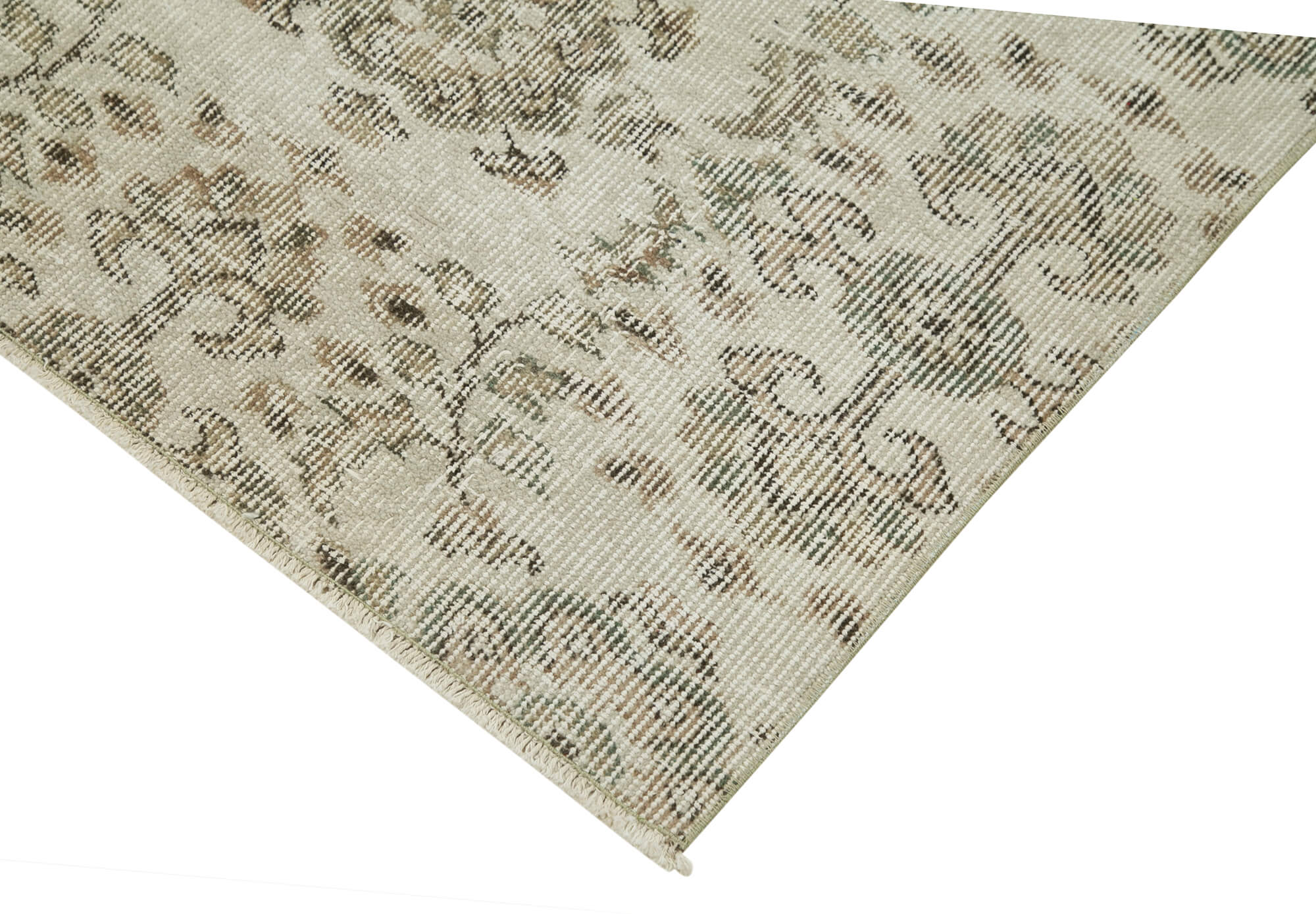 3 x 9 Beige Overdyed Runner Rug - 5116