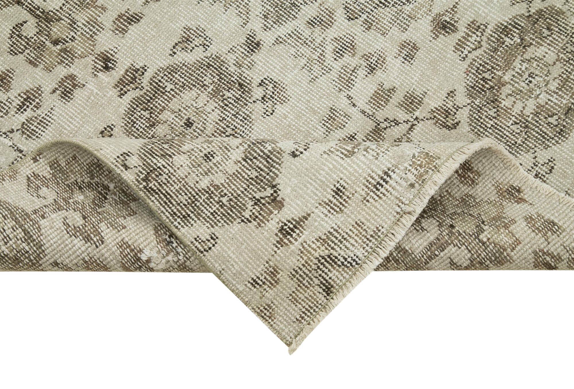 3 x 9 Beige Overdyed Runner Rug - 5116