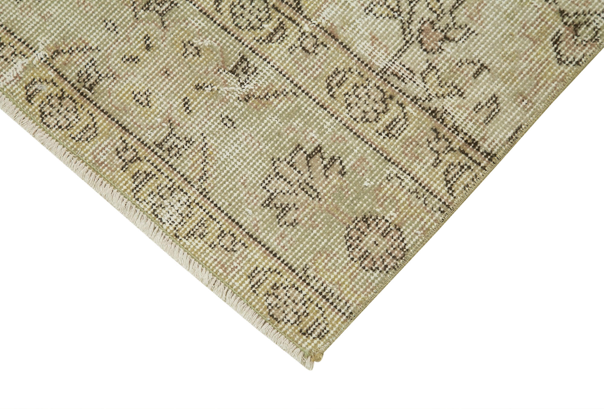 3 x 11 Beige Overdyed Runner Rug - 5117