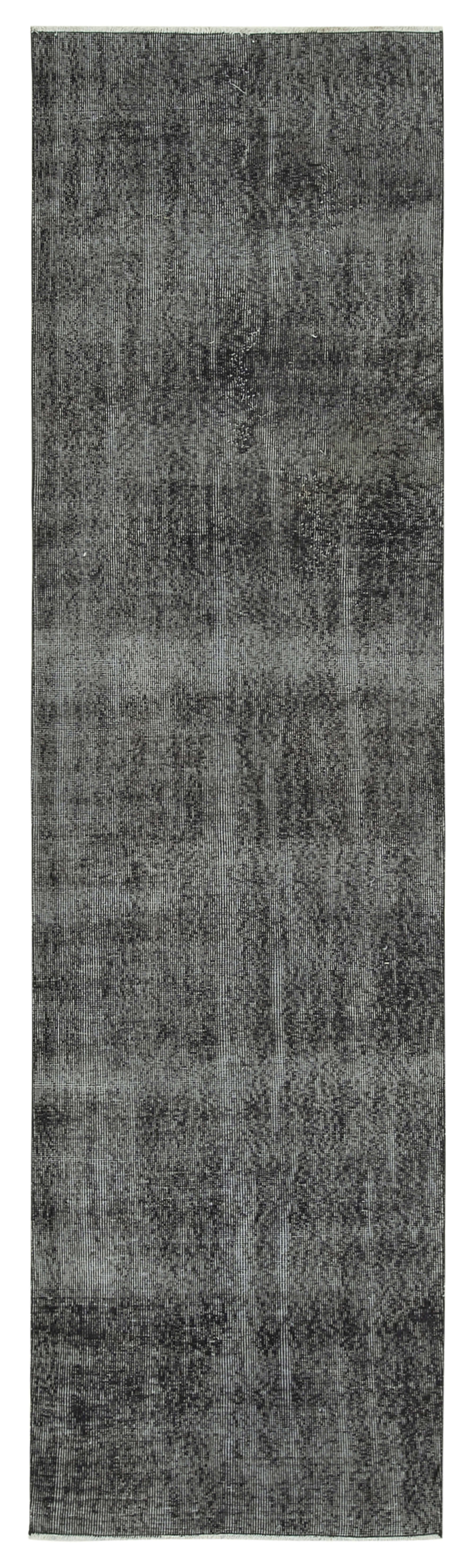 3 x 10 Black Overdyed Runner Rug - 5118