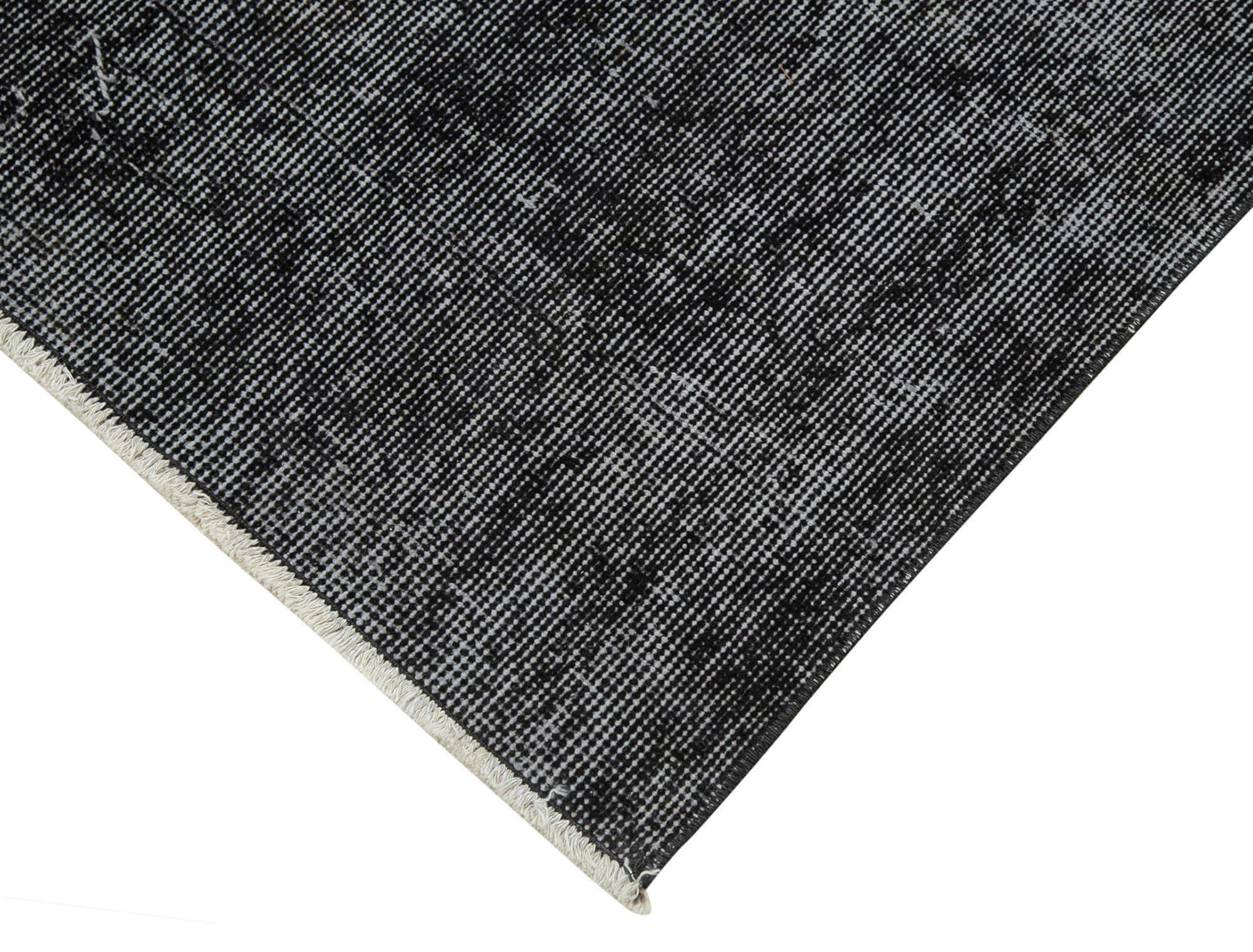 3 x 10 Black Overdyed Runner Rug - 5118