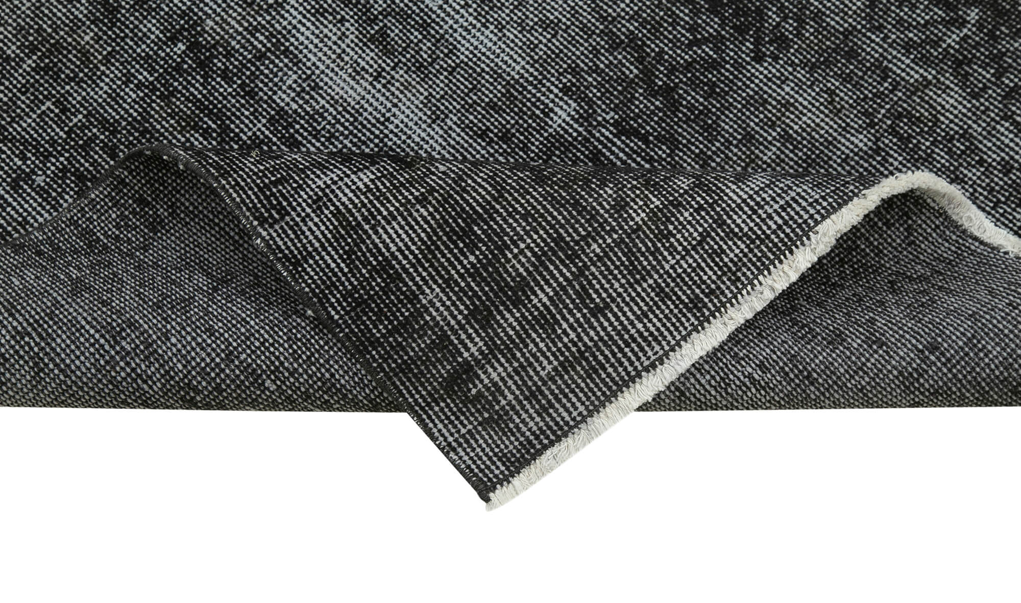 3 x 10 Black Overdyed Runner Rug - 5118