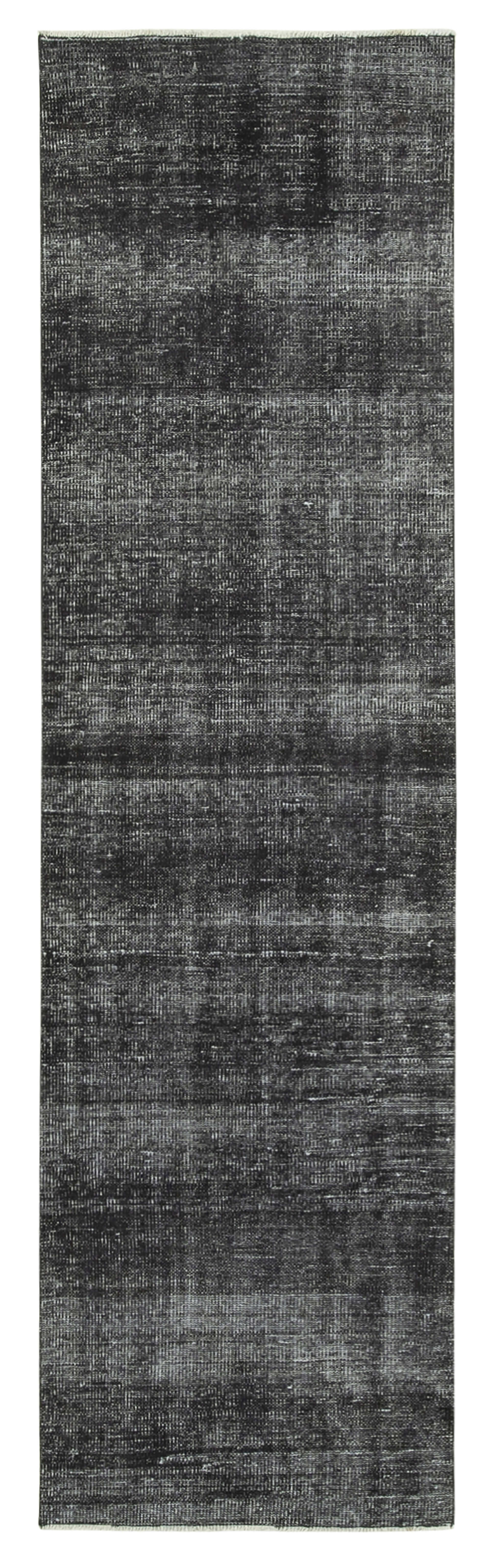 3 x 10 Black Overdyed Runner Rug - 5120