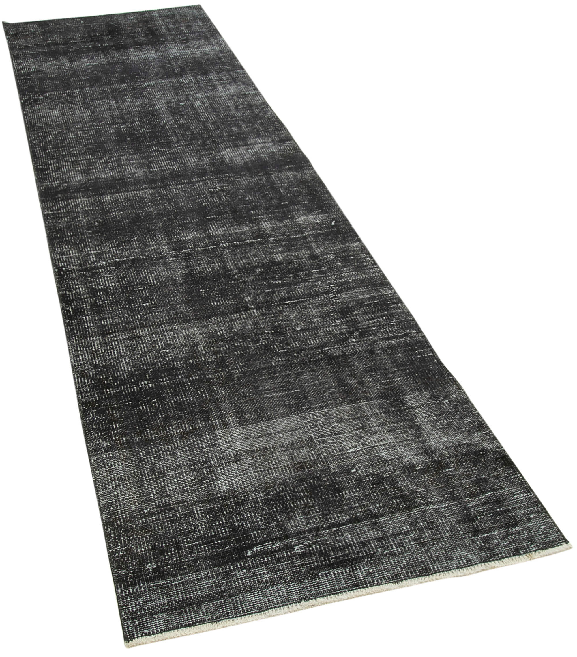 3 x 10 Black Overdyed Runner Rug - 5120