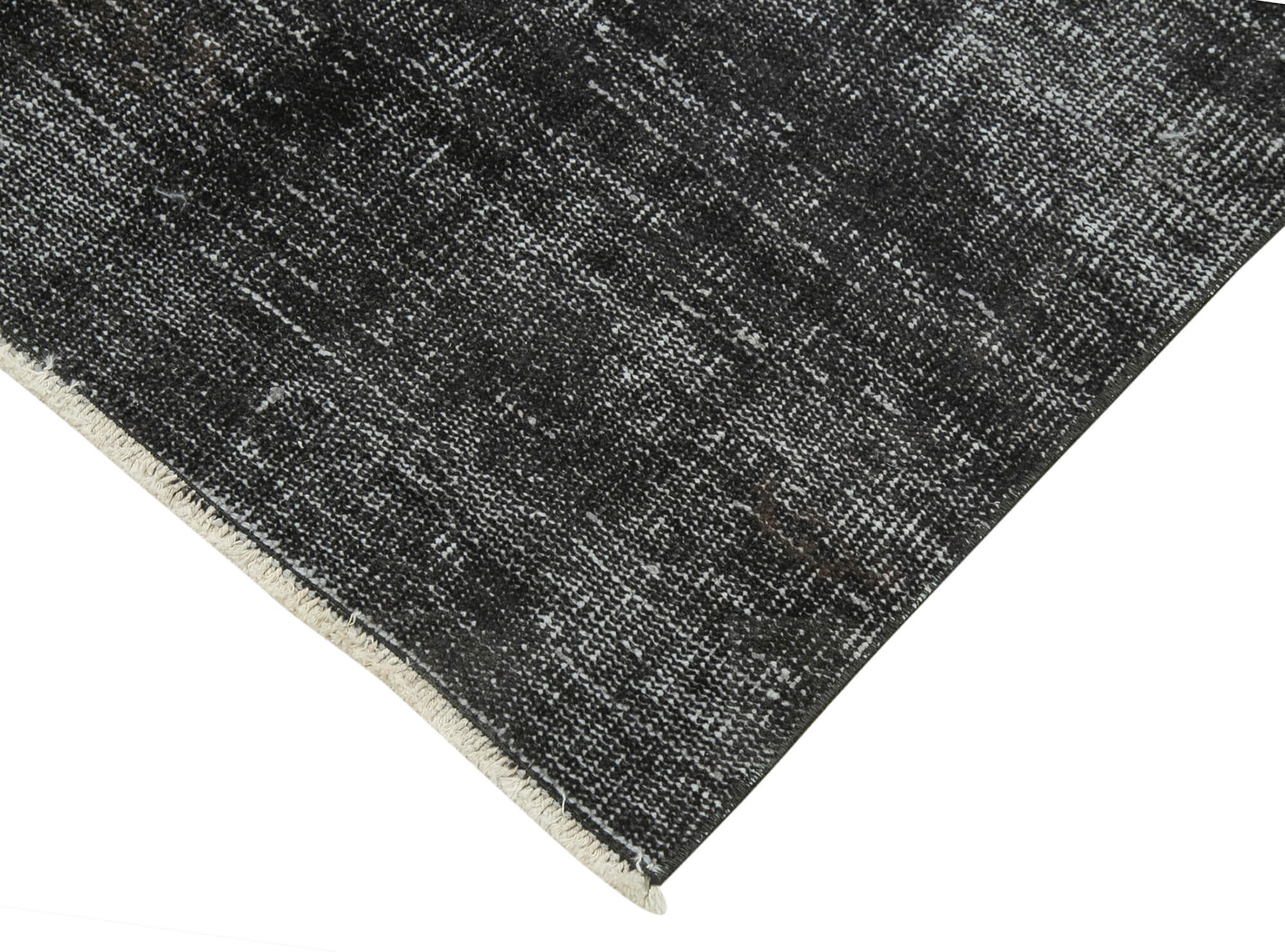 3 x 10 Black Overdyed Runner Rug - 5120