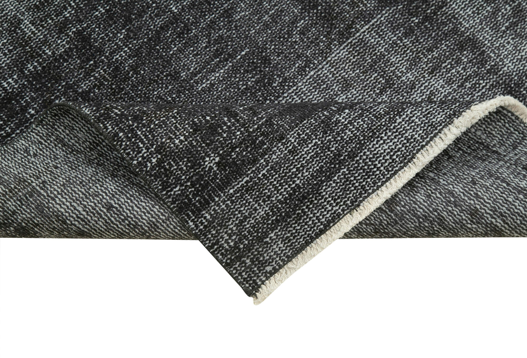 3 x 10 Black Overdyed Runner Rug - 5120