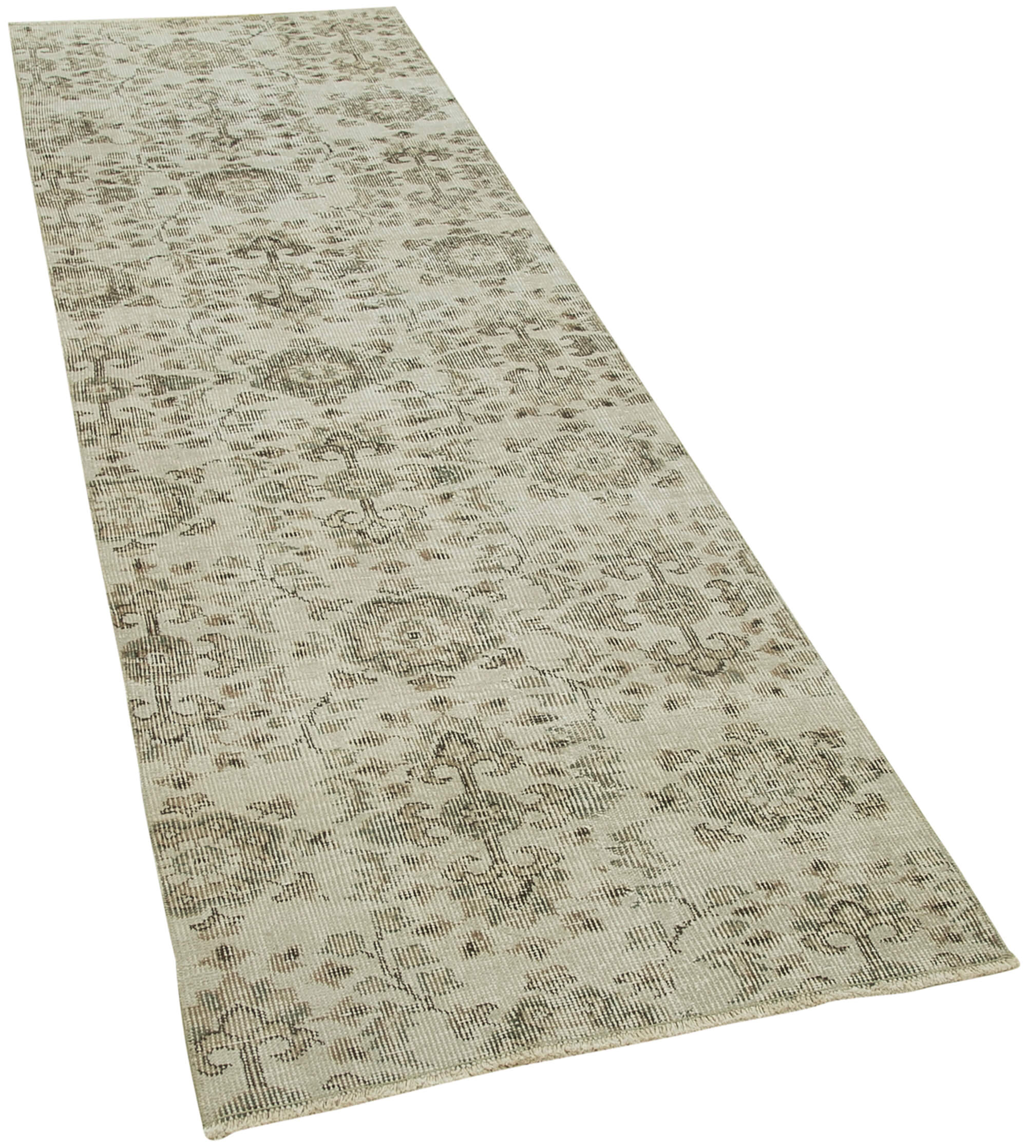 3 x 9 Beige Overdyed Runner Rug - 5124