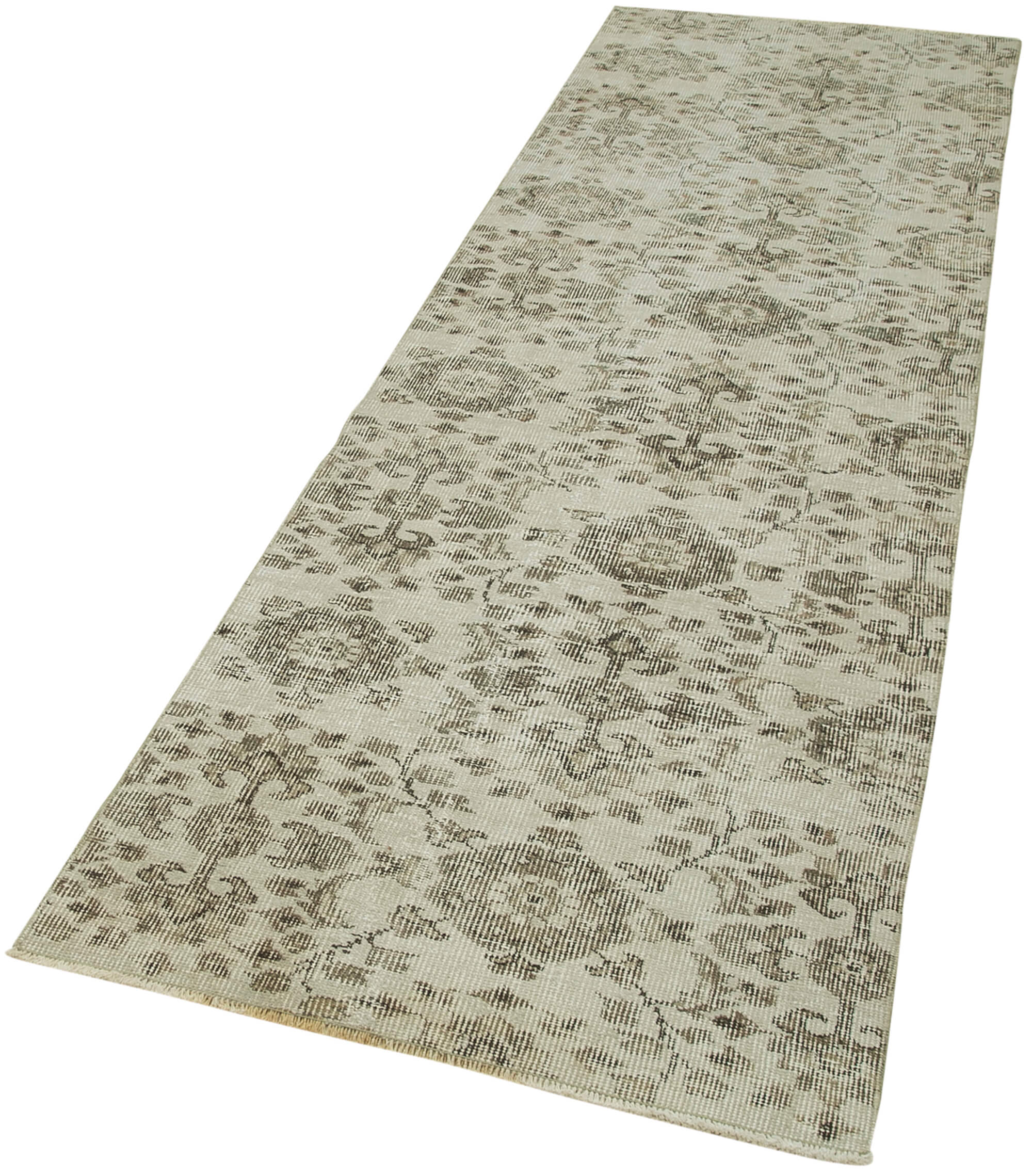 3 x 9 Beige Overdyed Runner Rug - 5124