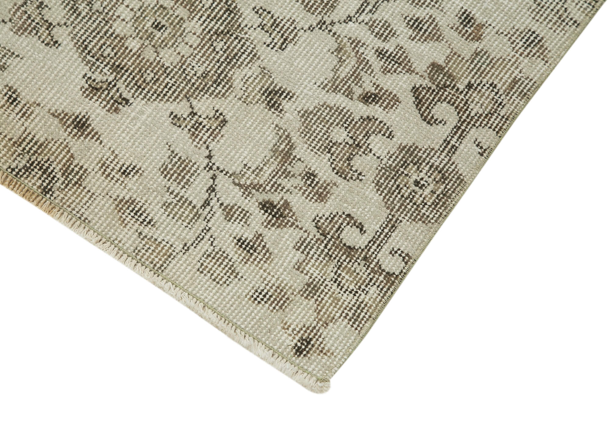 3 x 9 Beige Overdyed Runner Rug - 5124