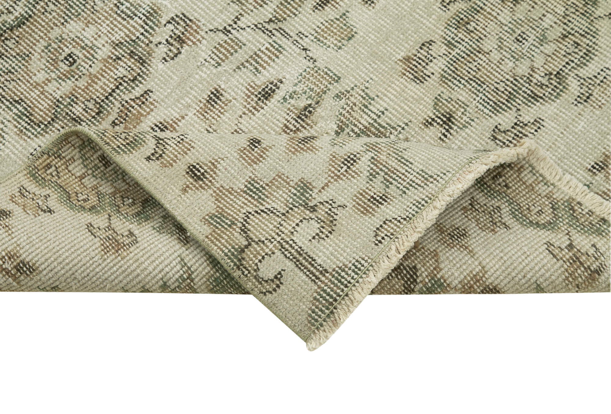 3 x 9 Beige Overdyed Runner Rug - 5124