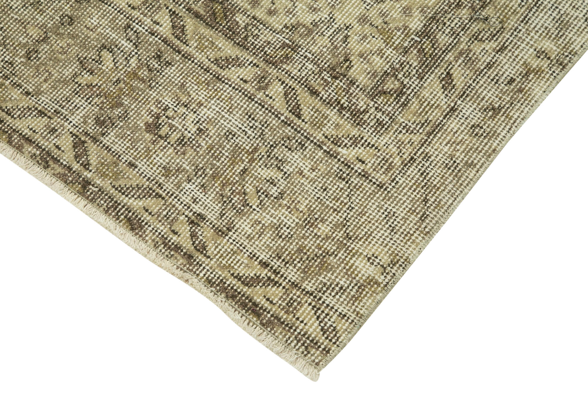 3 x 10 Beige Overdyed Runner Rug - 5125