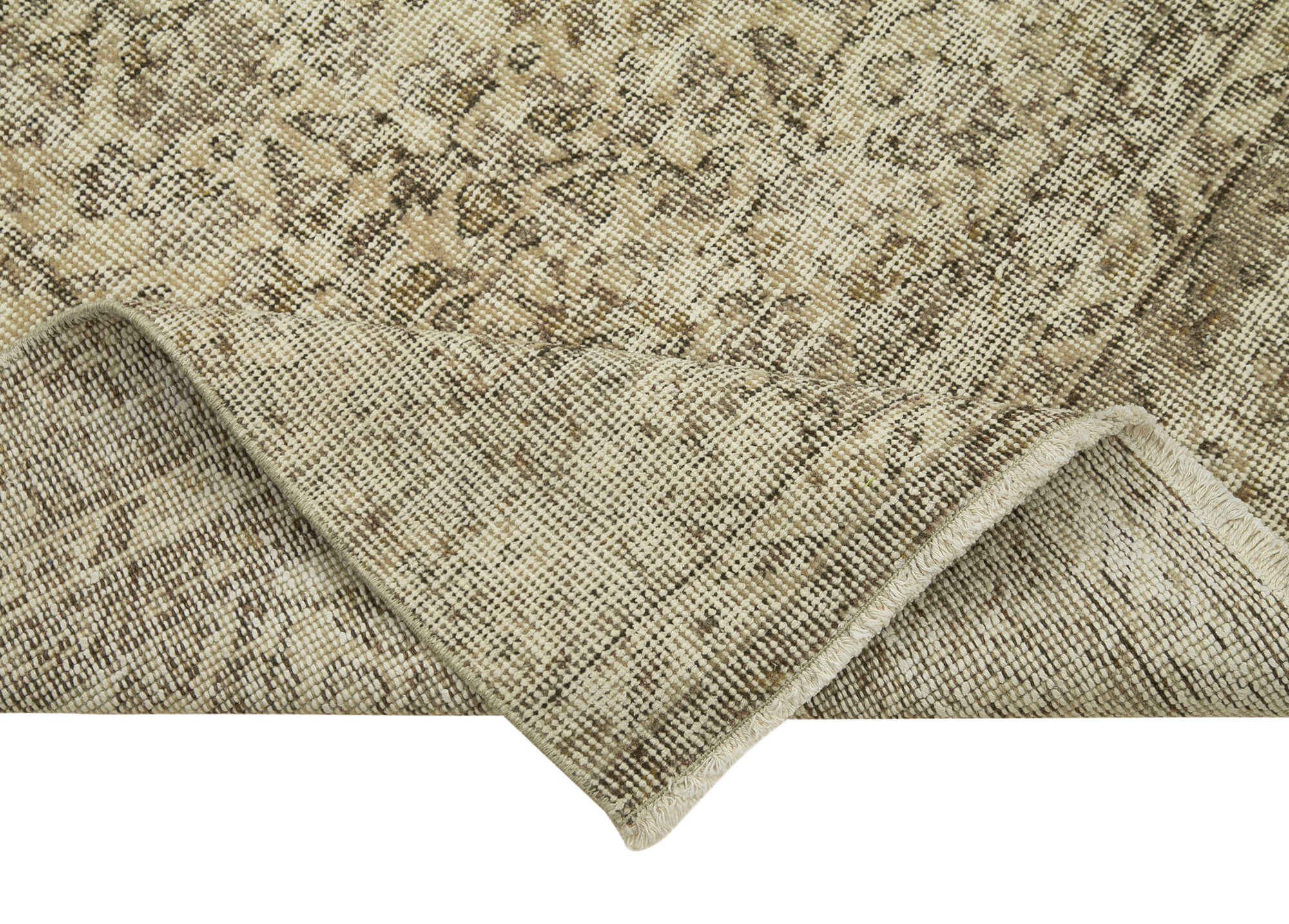 3 x 10 Beige Overdyed Runner Rug - 5125