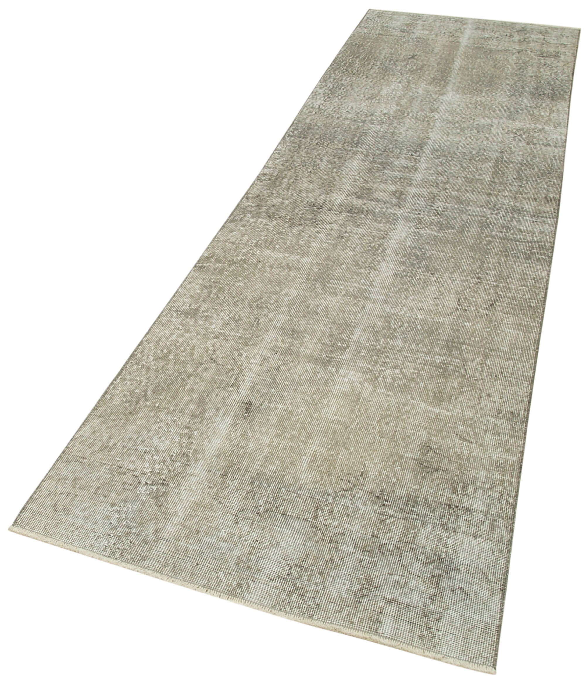 3 x 10 Grey Overdyed Runner Rug - 5130