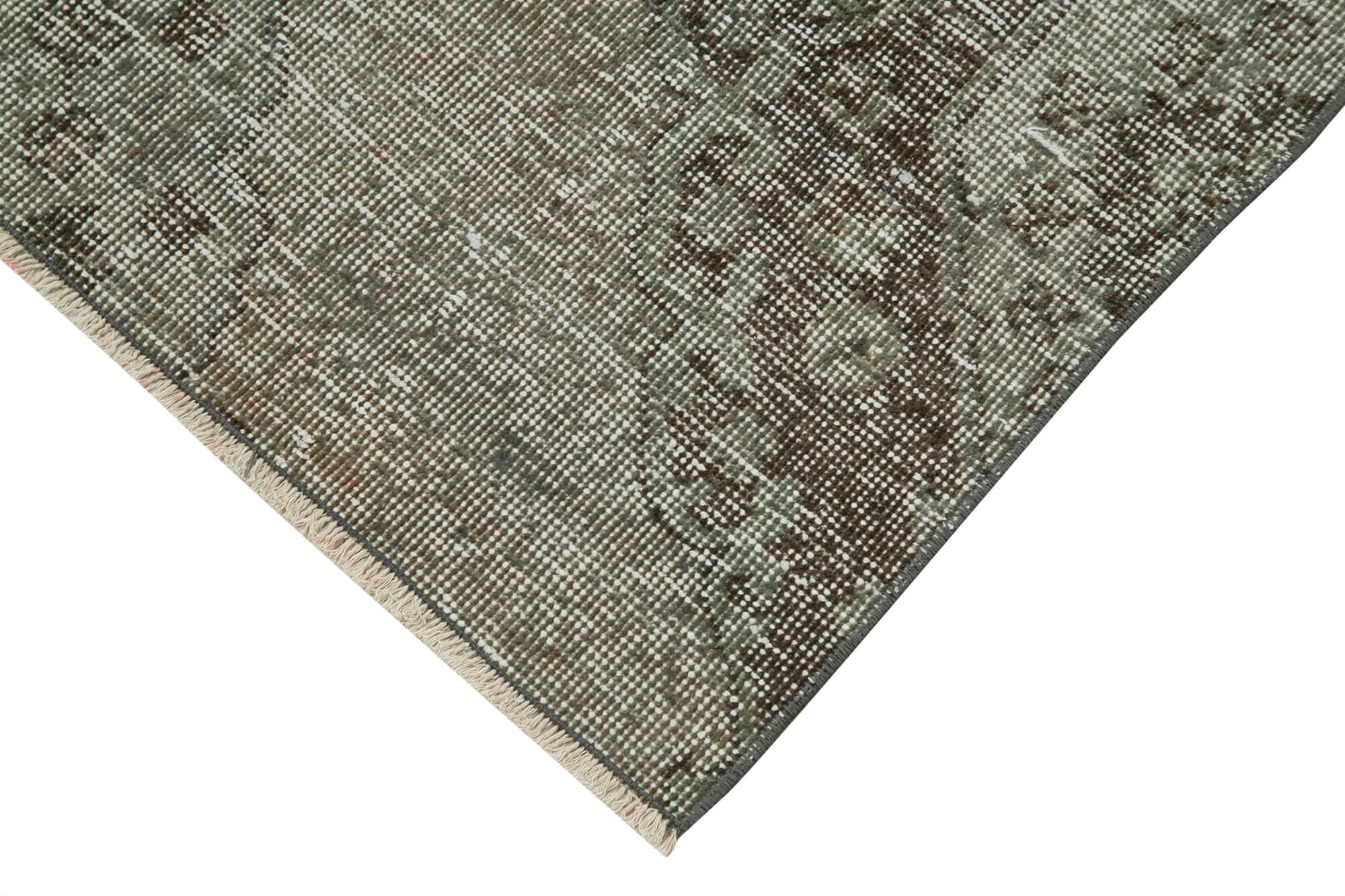 2 x 12 Grey Overdyed Runner Rug - 5132