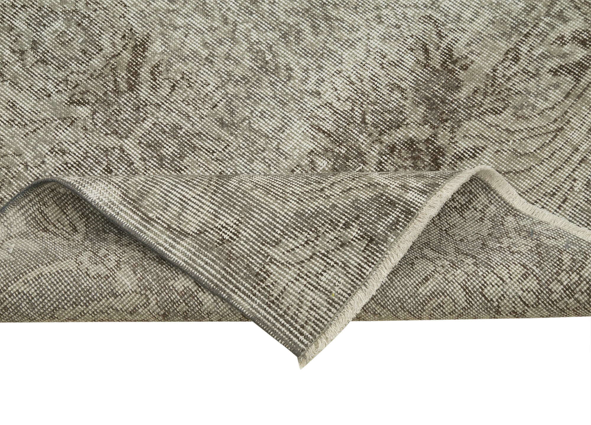 3 x 10 Grey Overdyed Runner Rug - 5134