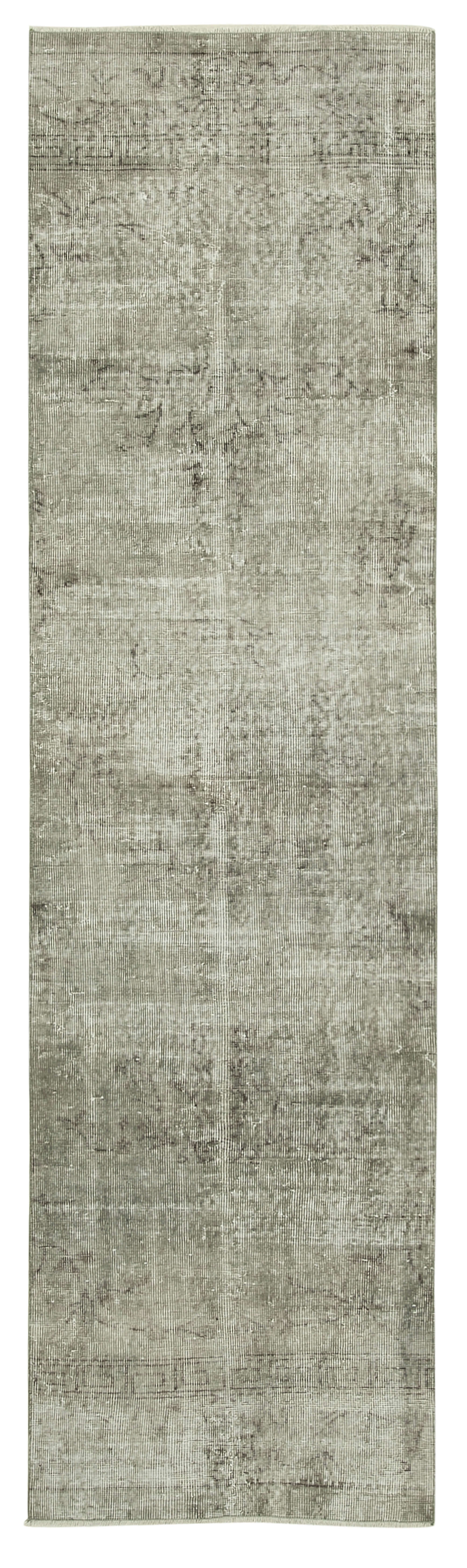 3 x 10 Grey Overdyed Runner Rug - 5136