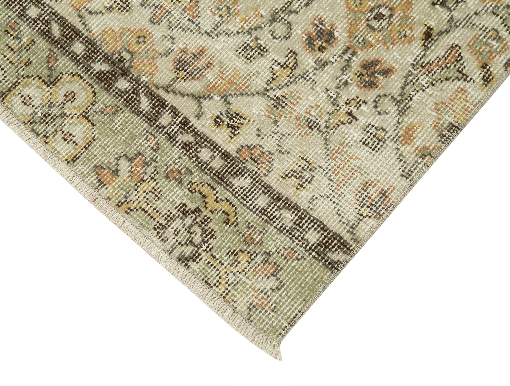 3 x 9 Beige Overdyed Runner Rug - 5142